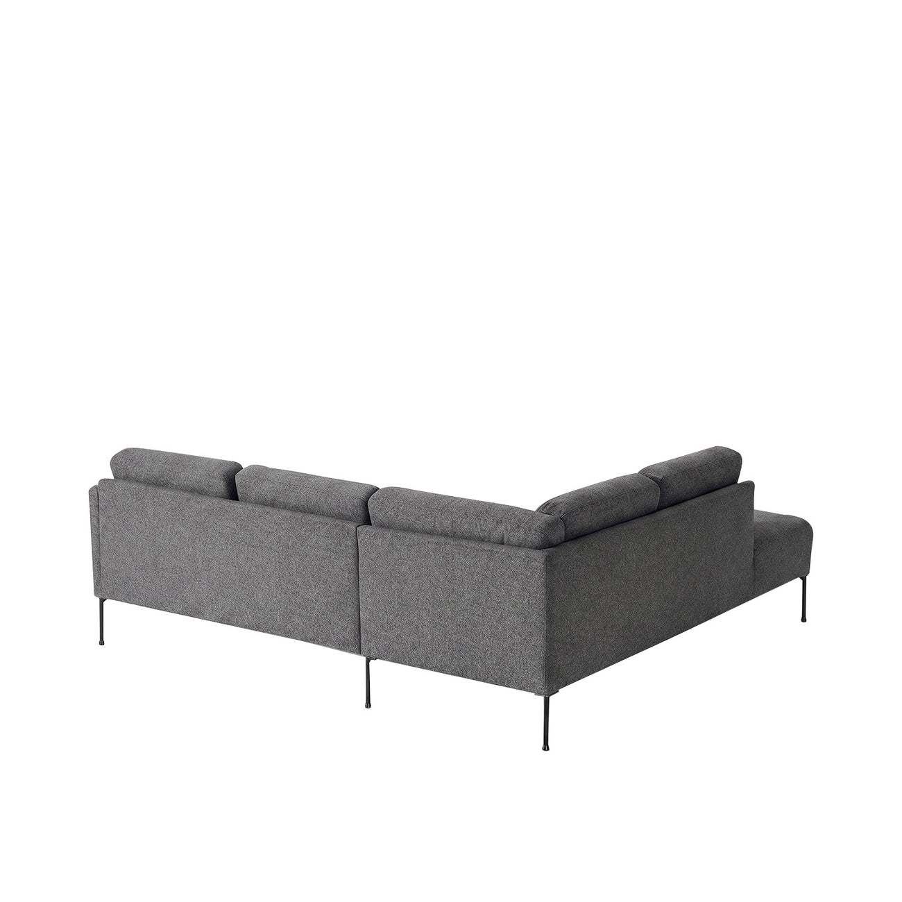 ModernElegance L Shaped 5 Seater Corduroy Grey