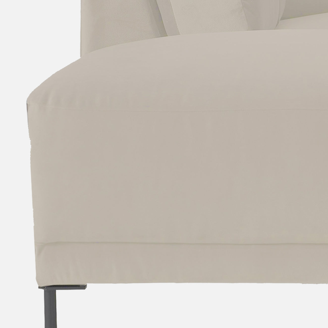 ModernElegance L Shaped 5 Seater Velvet Chic Gray