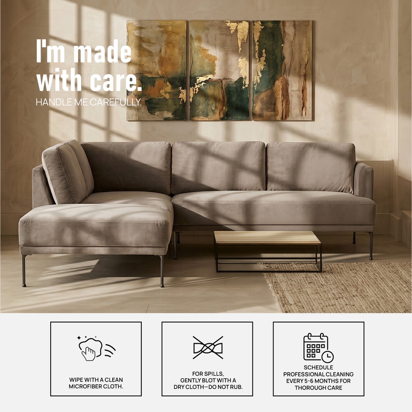 ModernElegance L Shaped 5 Seater Chic Velvet Grey