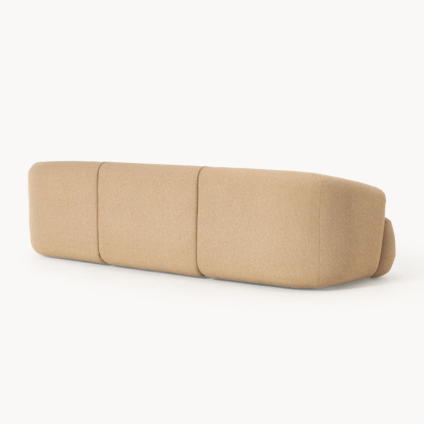 ZenLiving 3 Seater Sofa Boucle Beige