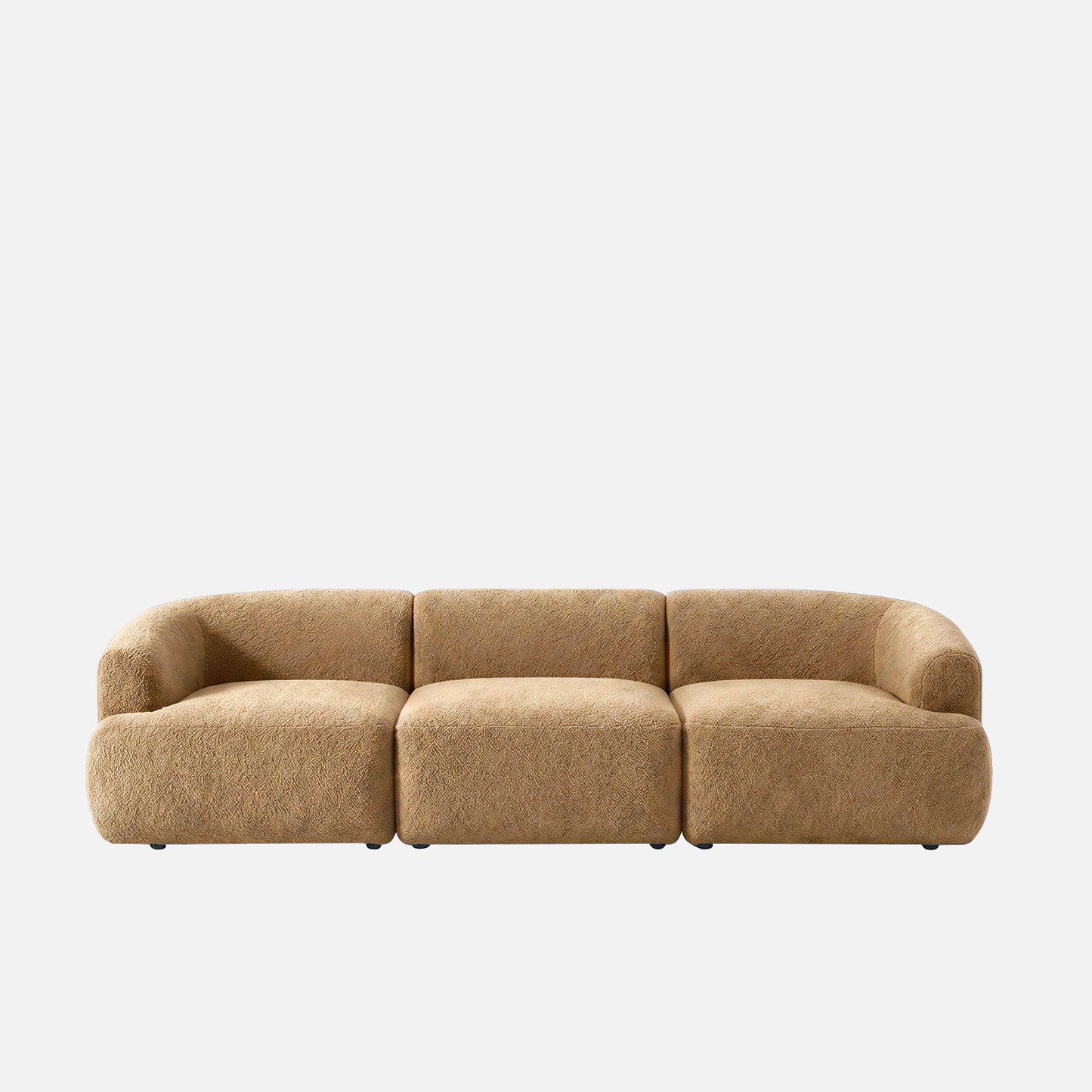 ZenLiving 3 Seater Sofa Boucle Beige