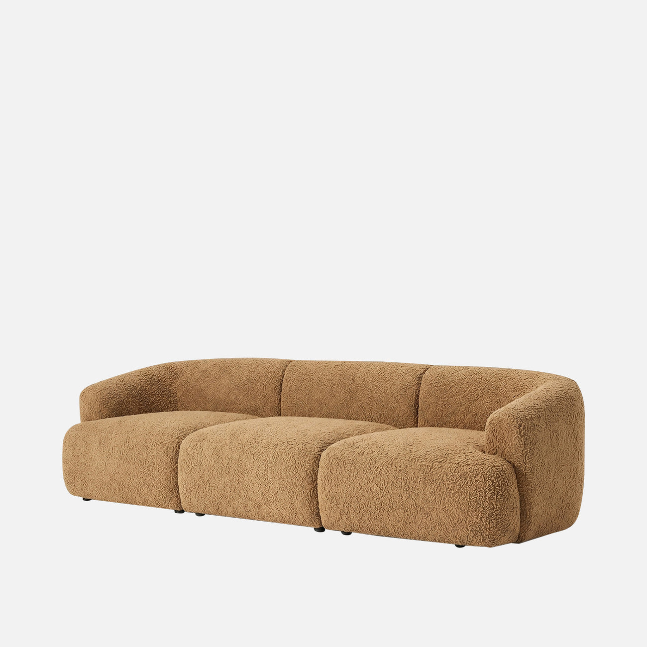 ZenLiving 3 Seater Sofa Boucle Beige