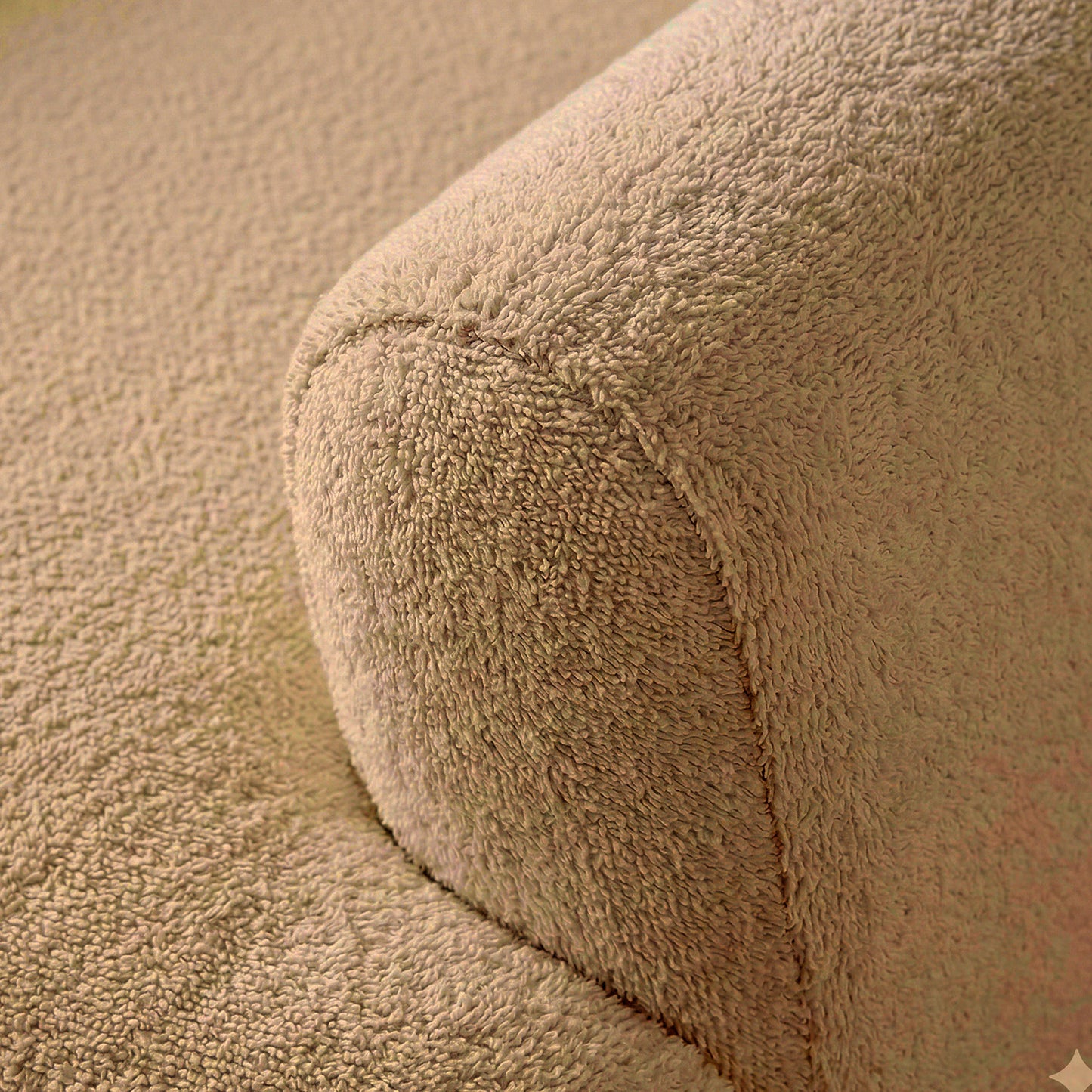 ZenLiving 3 Seater Sofa Boucle Beige