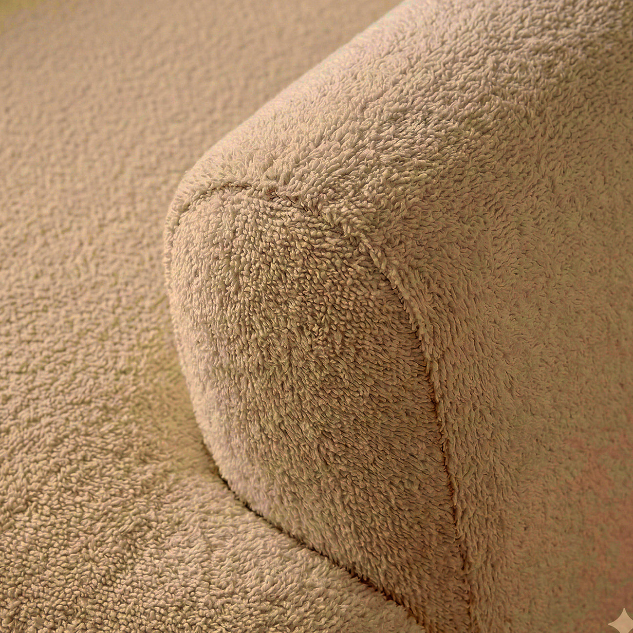 ZenLiving 3 Seater Sofa Boucle Beige