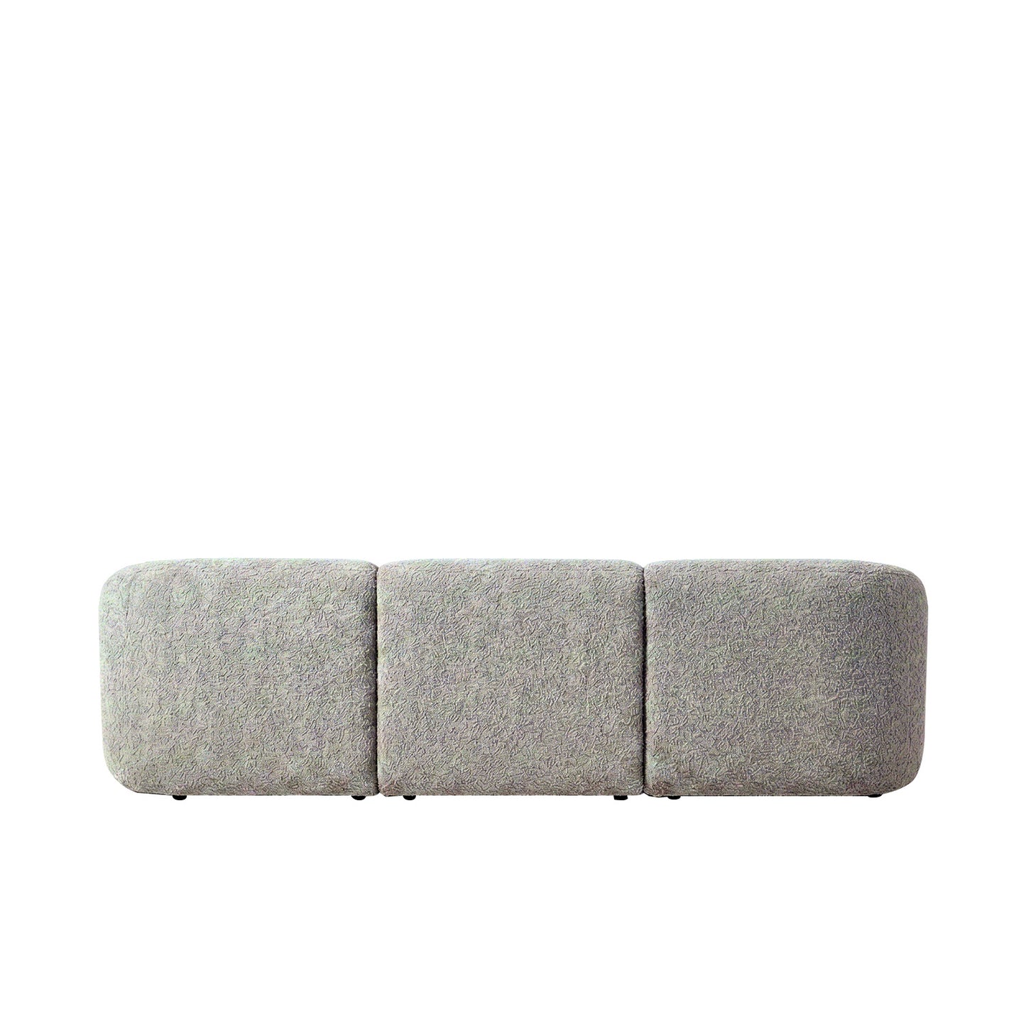 ZenLiving 3 Seater Sofa Boucle Grey