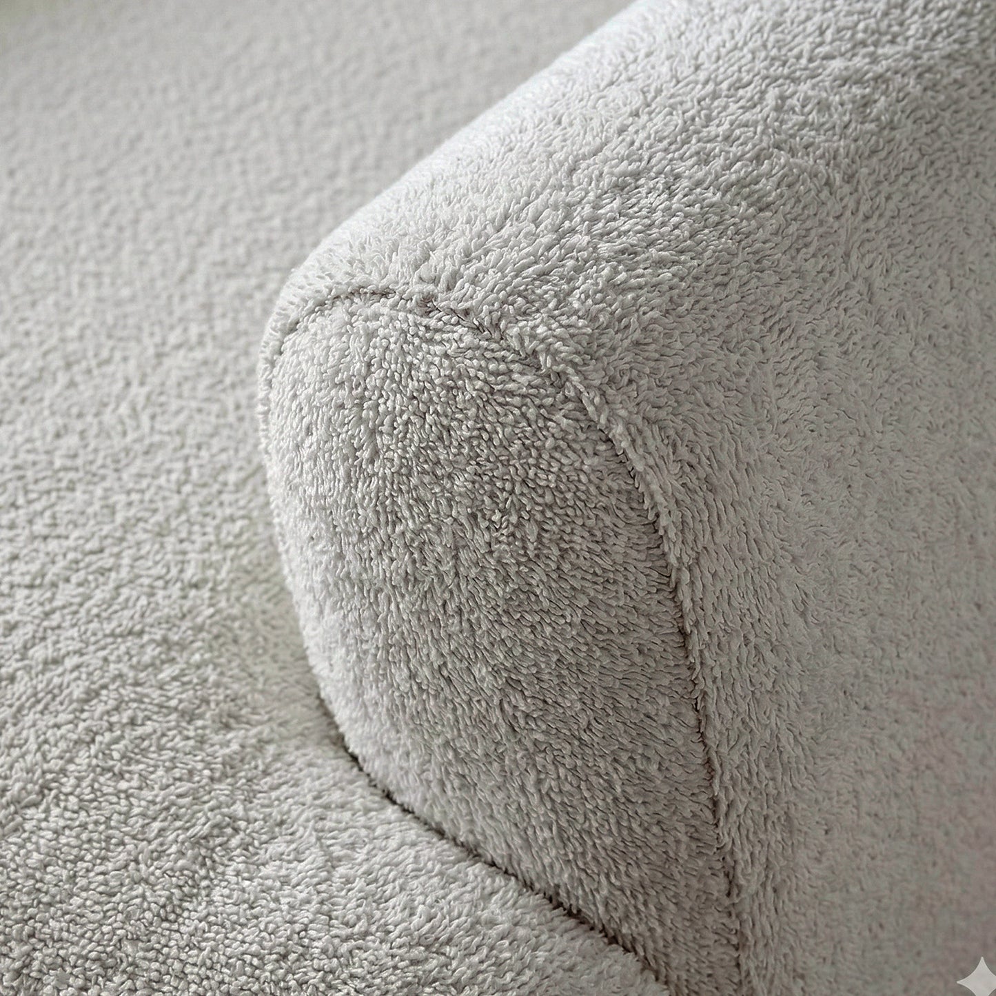 ZenLiving 3 Seater Sofa Boucle Grey