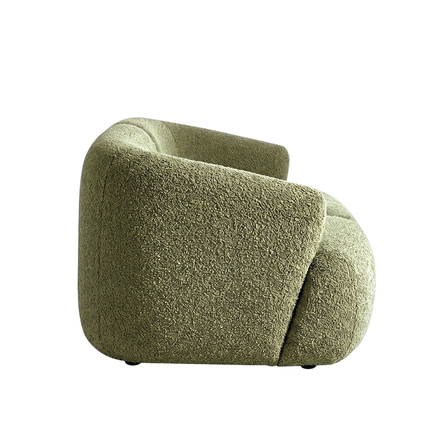 ZenLiving 3 Seater Sofa Boucle Green