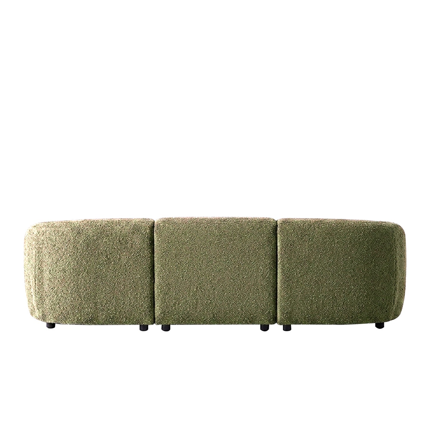 ZenLiving 3 Seater Sofa Boucle Green