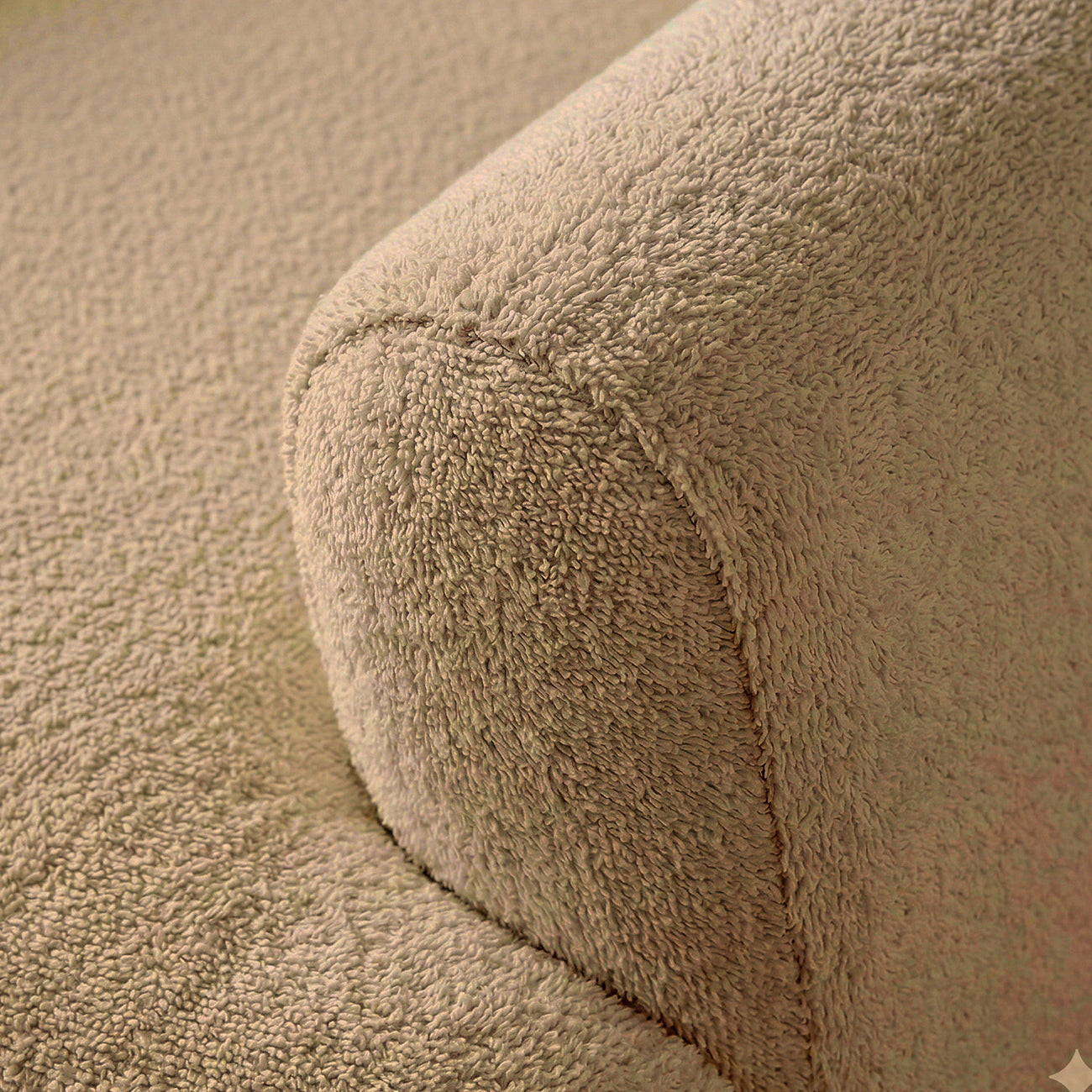 ZenLiving 3 Seater Sofa Boucle Tan