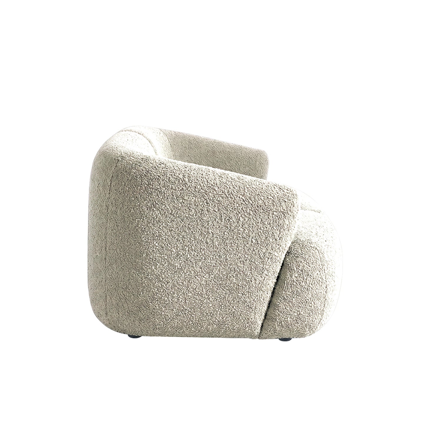 ZenLiving 3 Seater Sofa Boucle Creme