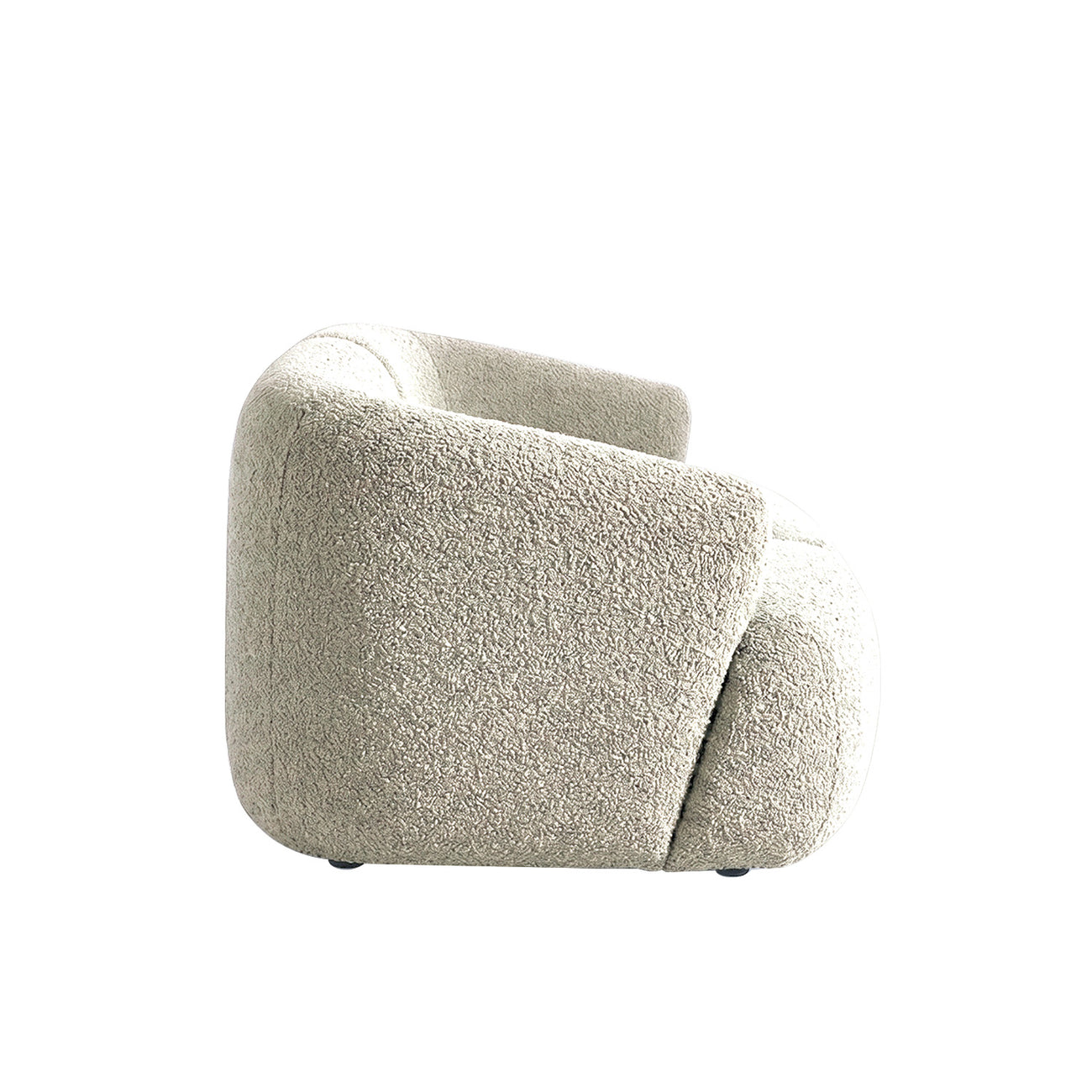 ZenLiving 3 Seater Sofa Boucle Creme