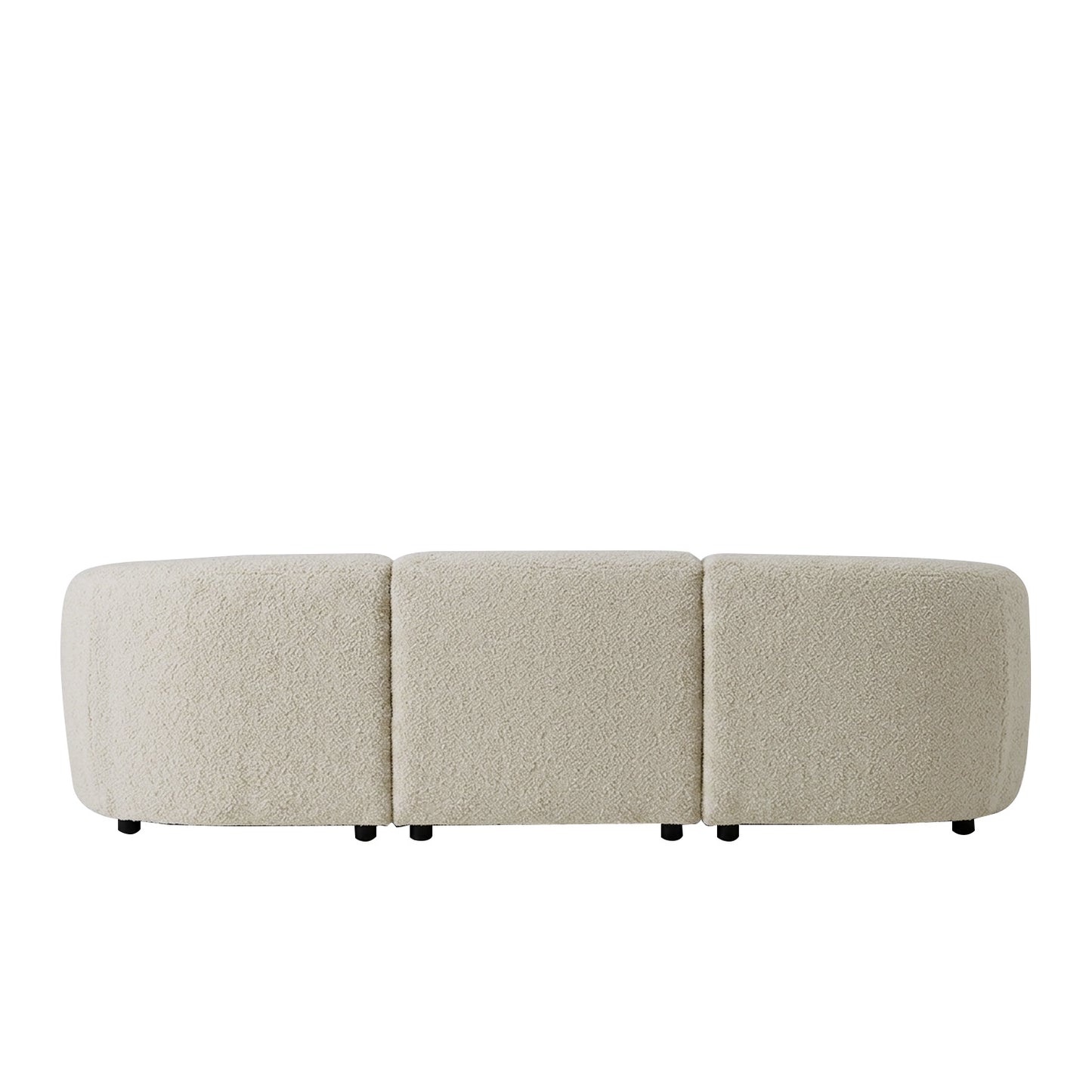 ZenLiving 3 Seater Sofa Boucle Creme