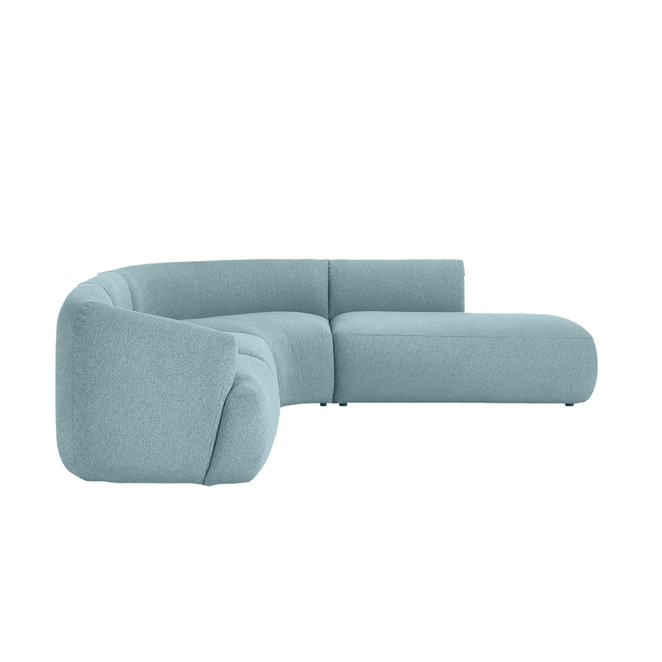 ZenLiving 5 Seater Sofa Boucle Blue