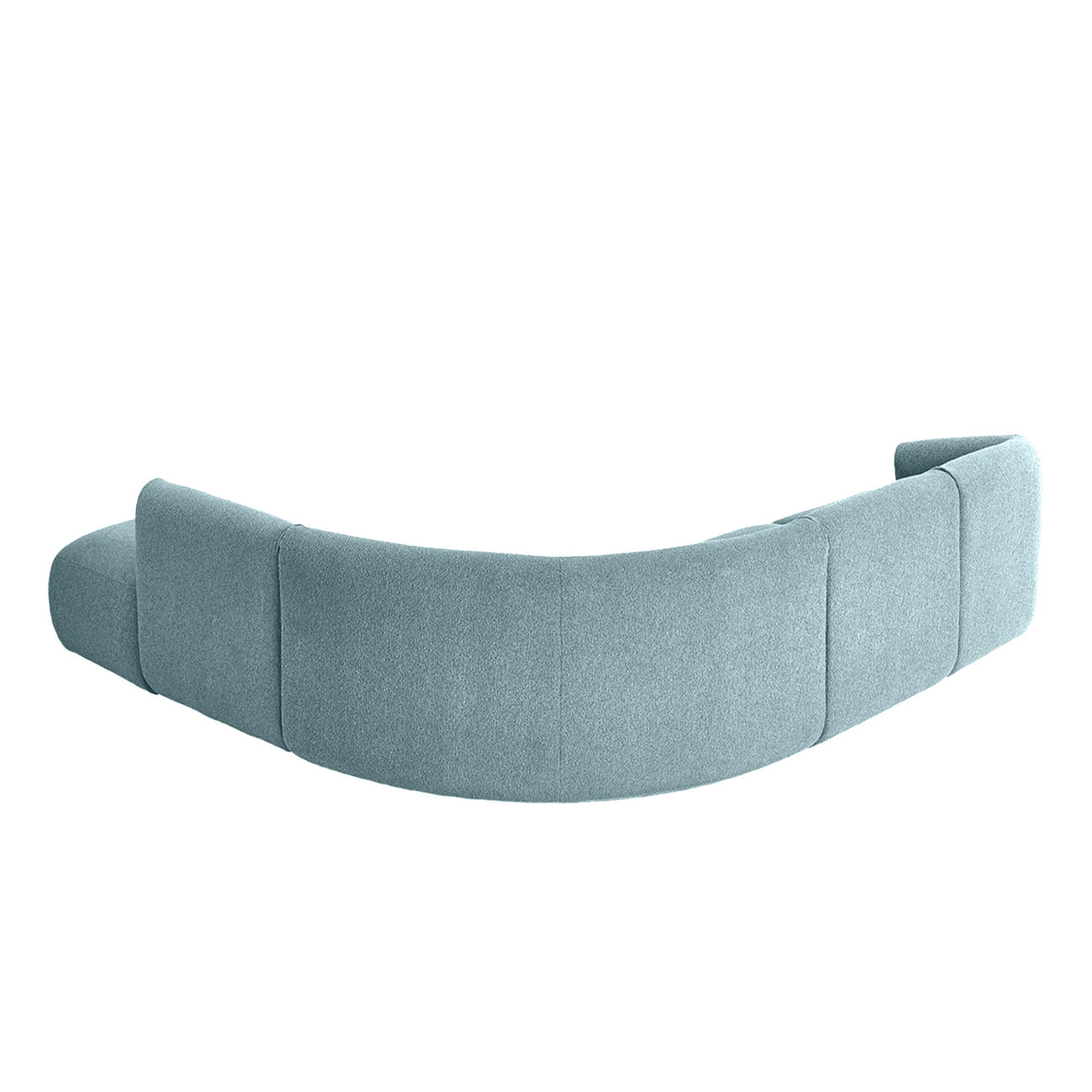 ZenLiving 5 Seater Sofa Boucle Blue
