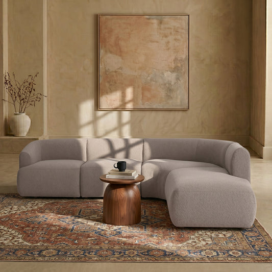 ZenLiving 5 Seater Sofa Beige