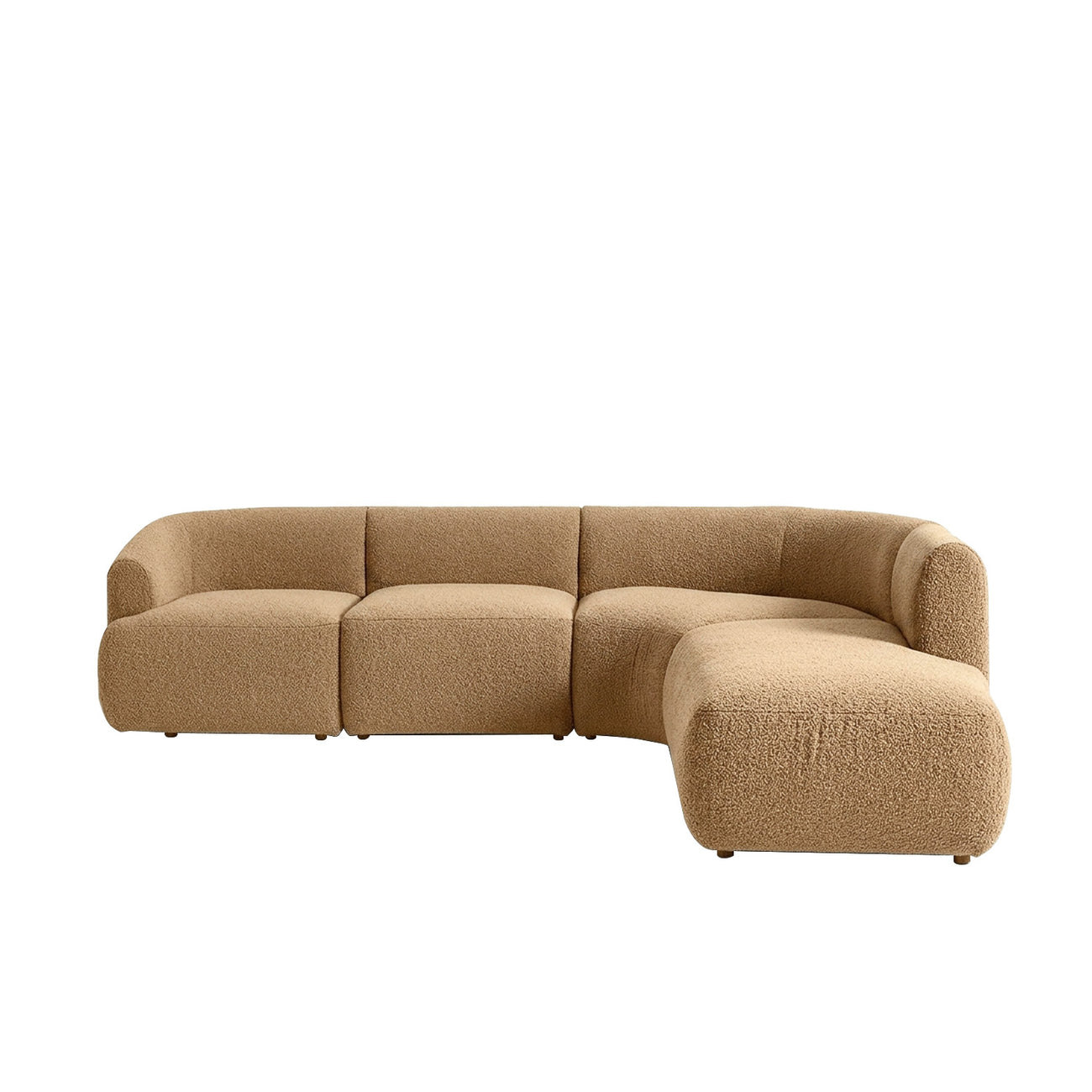 ZenLiving 5 Seater Sofa Boucle Creme