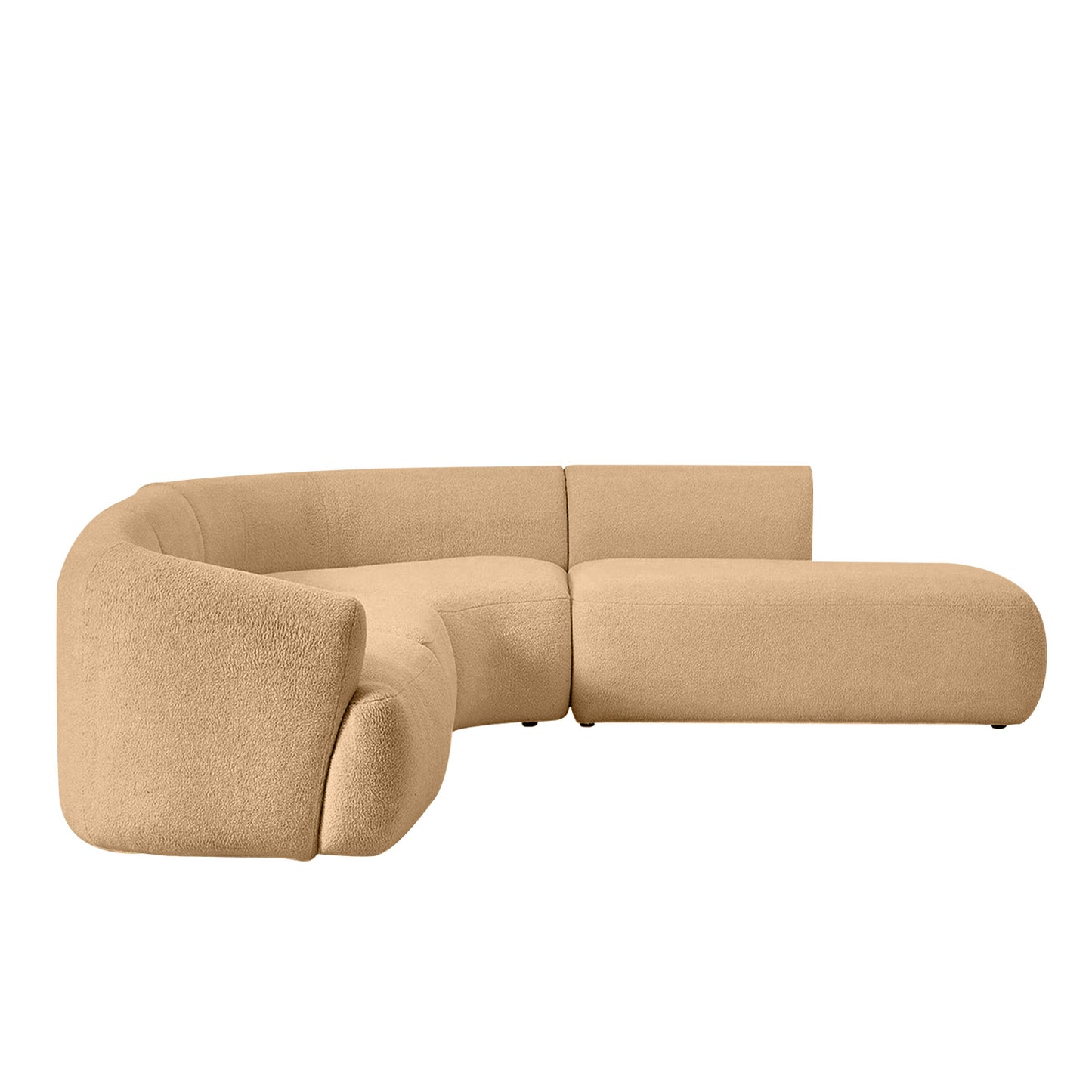 ZenLiving 5 Seater Sofa Boucle Creme