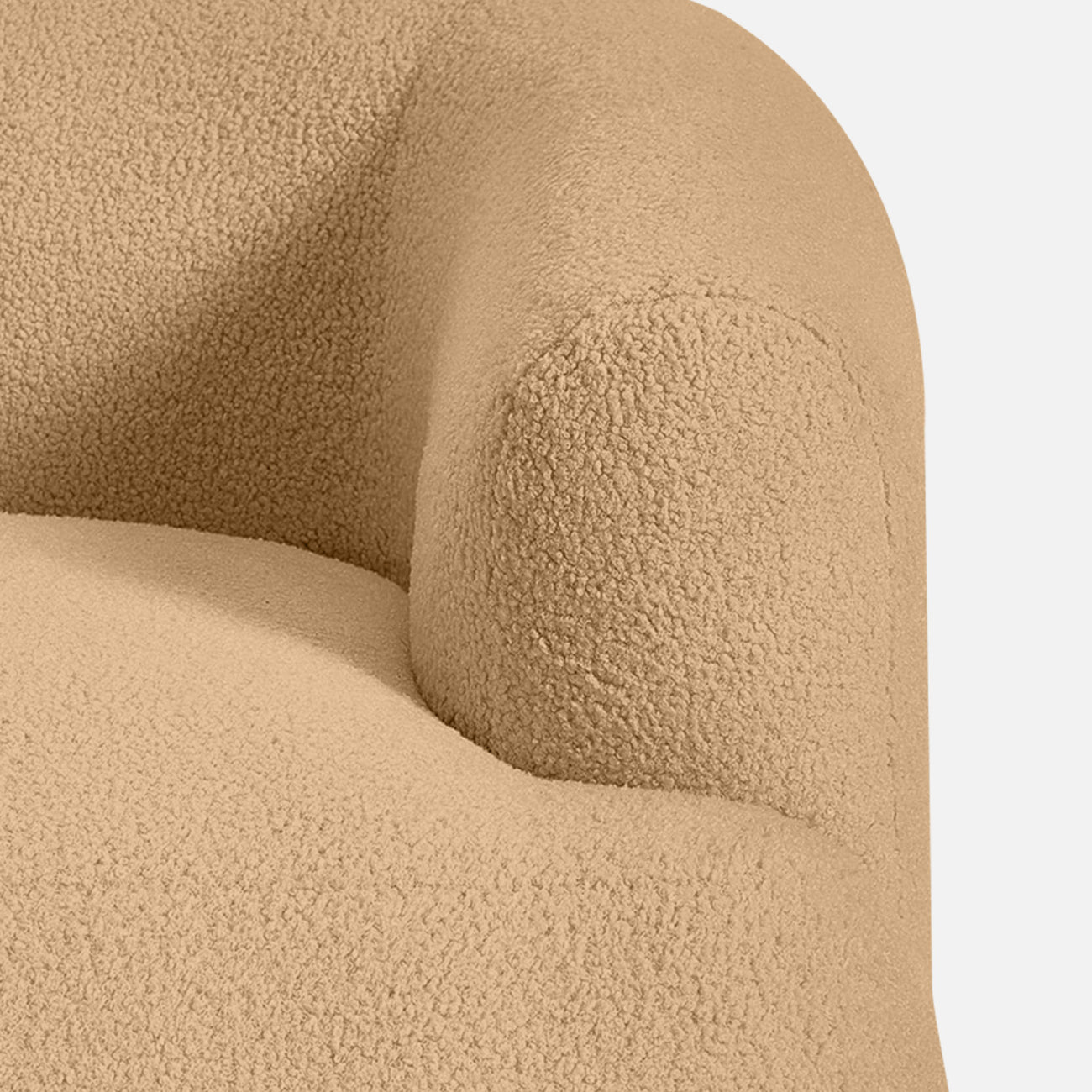 ZenLiving 5 Seater Sofa Boucle Creme