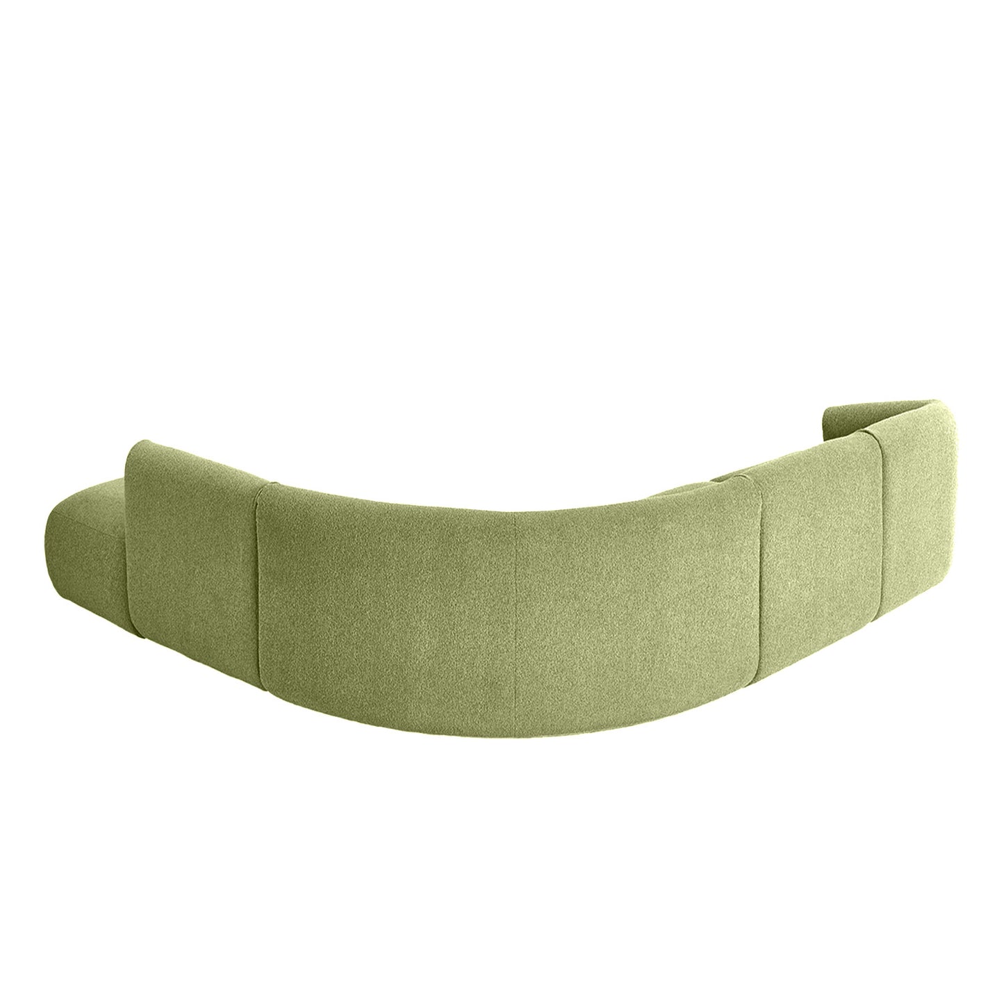 ZenLiving 5 Seater Sofa Boucle Green