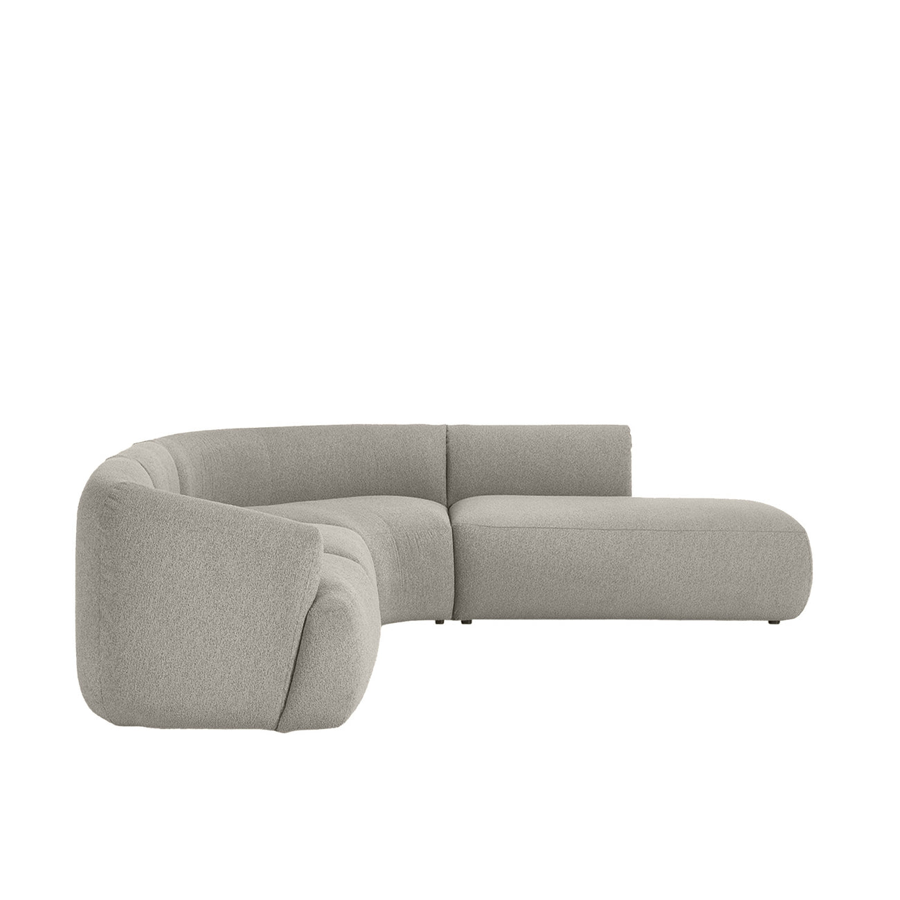 ZenLiving 5 Seater Sofa Boucle Grey