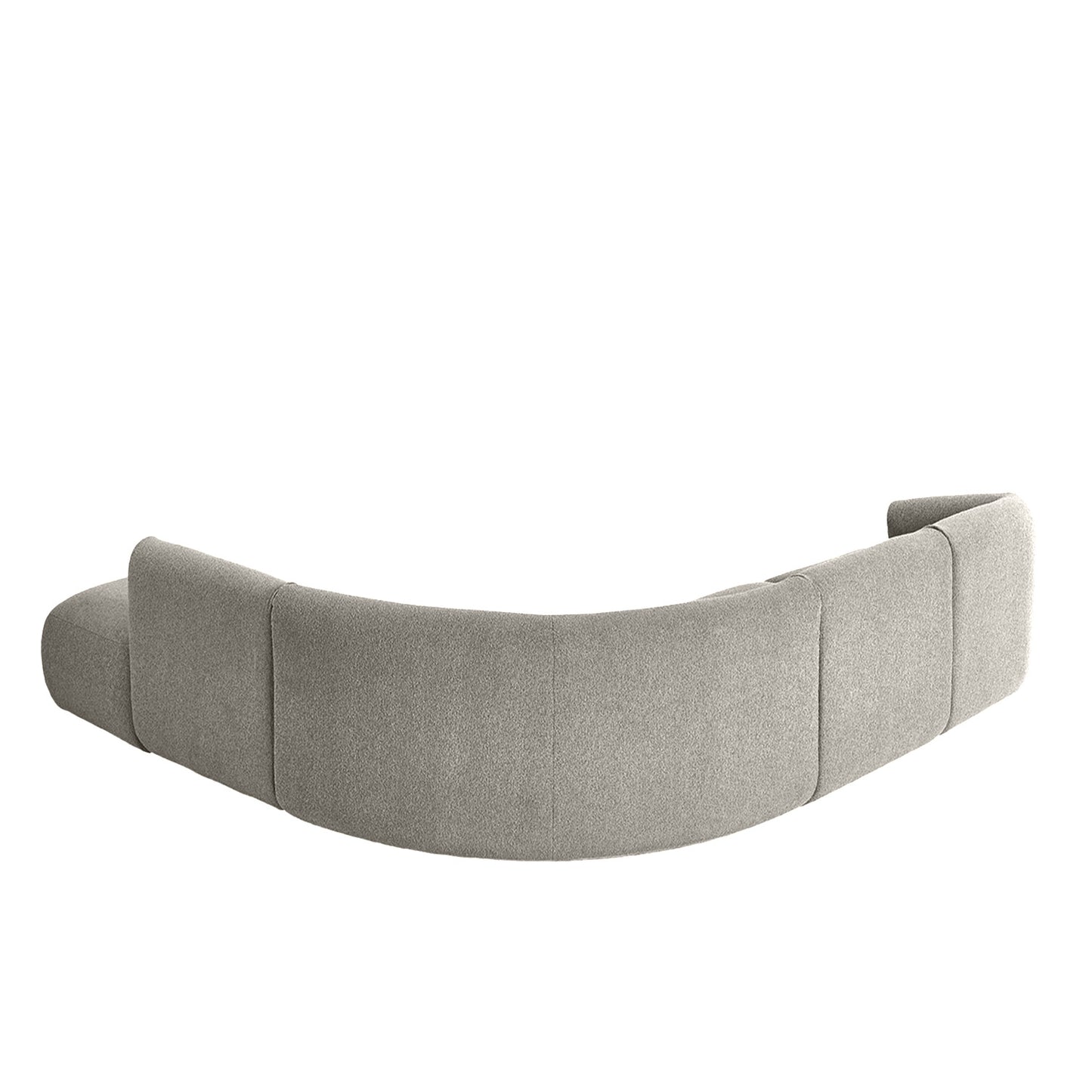 ZenLiving 5 Seater Sofa Boucle Grey