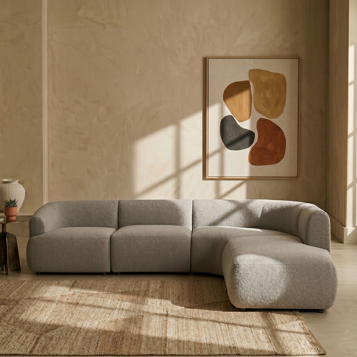 ZenLiving 5 Seater Sofa Chic Grey