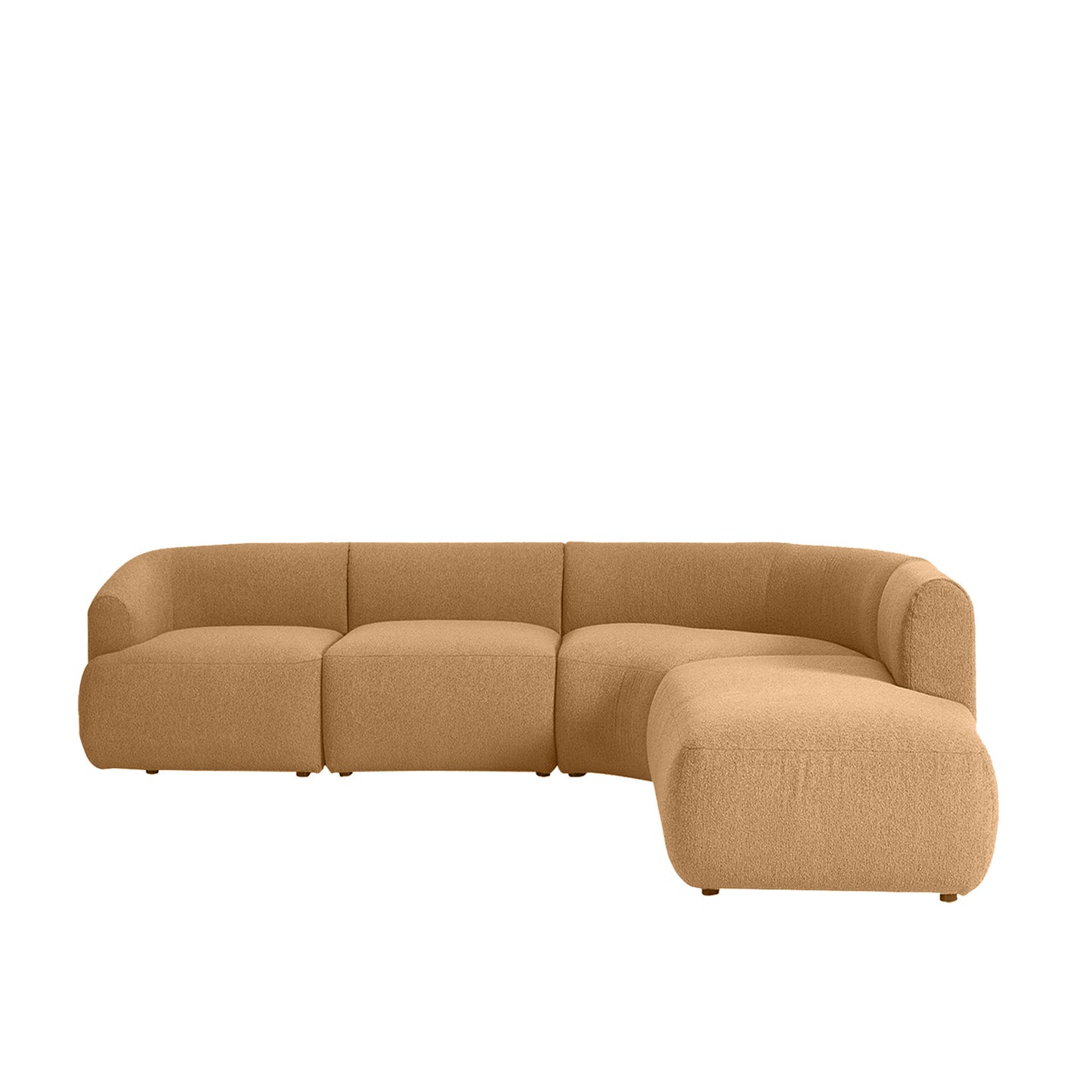 ZenLiving 5 Seater Sofa Boucle Tan
