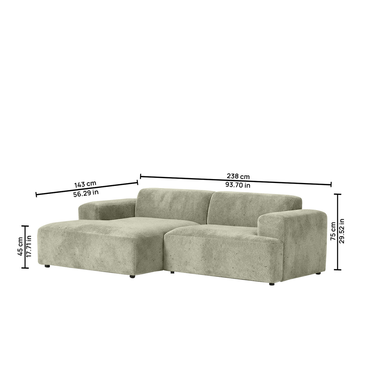Sophisticated Comfort 2 Seater Sofa Creme