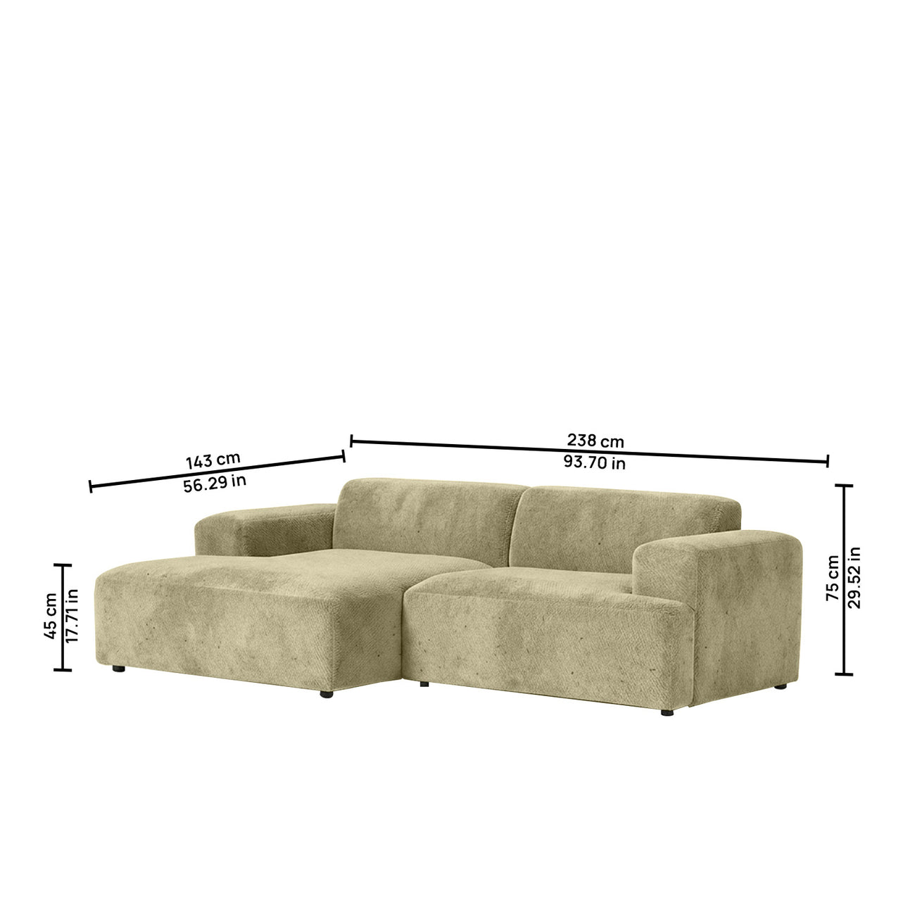 Sophisticated Comfort 2 Seater Sofa Warm Taupe