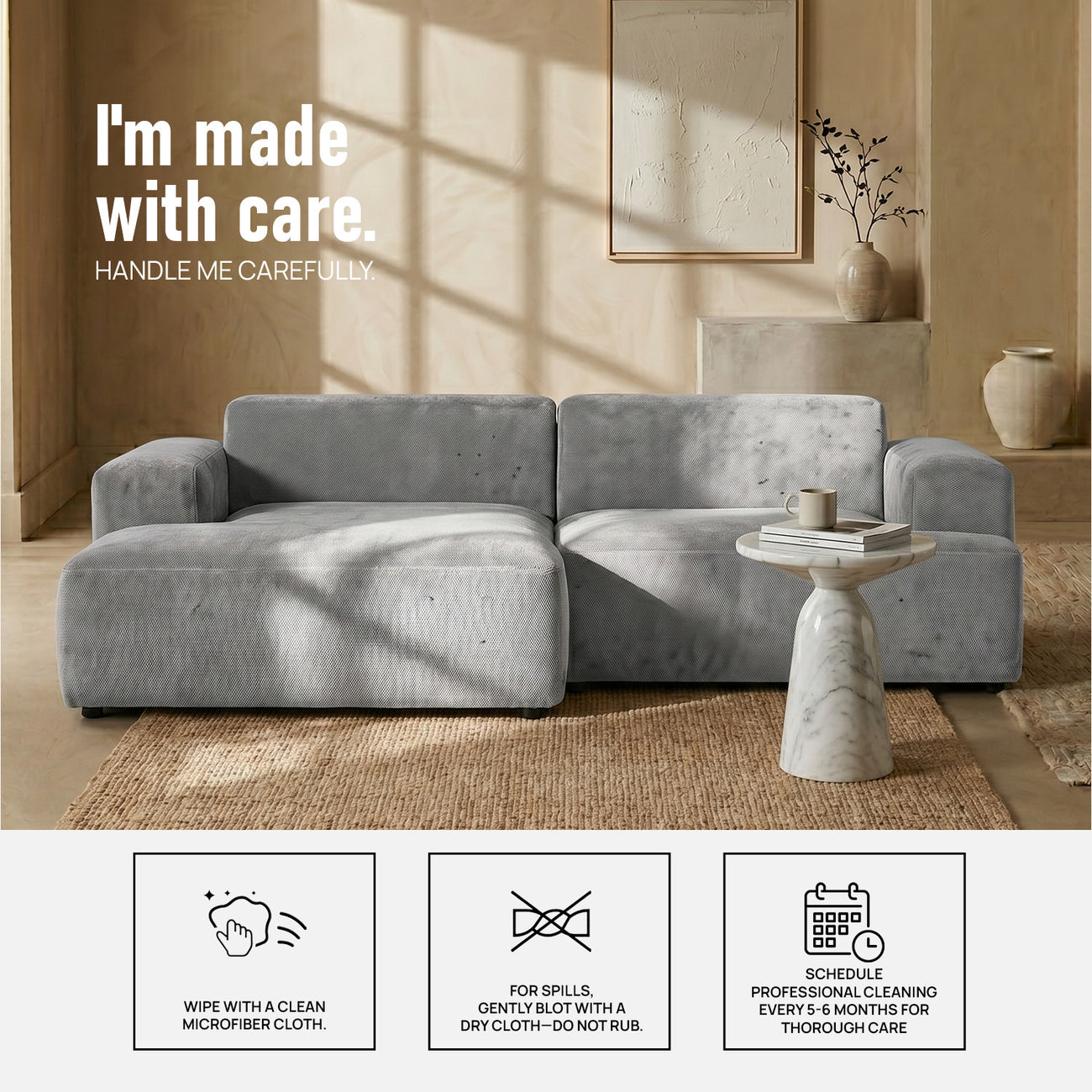 Sophisticated Comfort 2 Seater Sofa Dark Grey