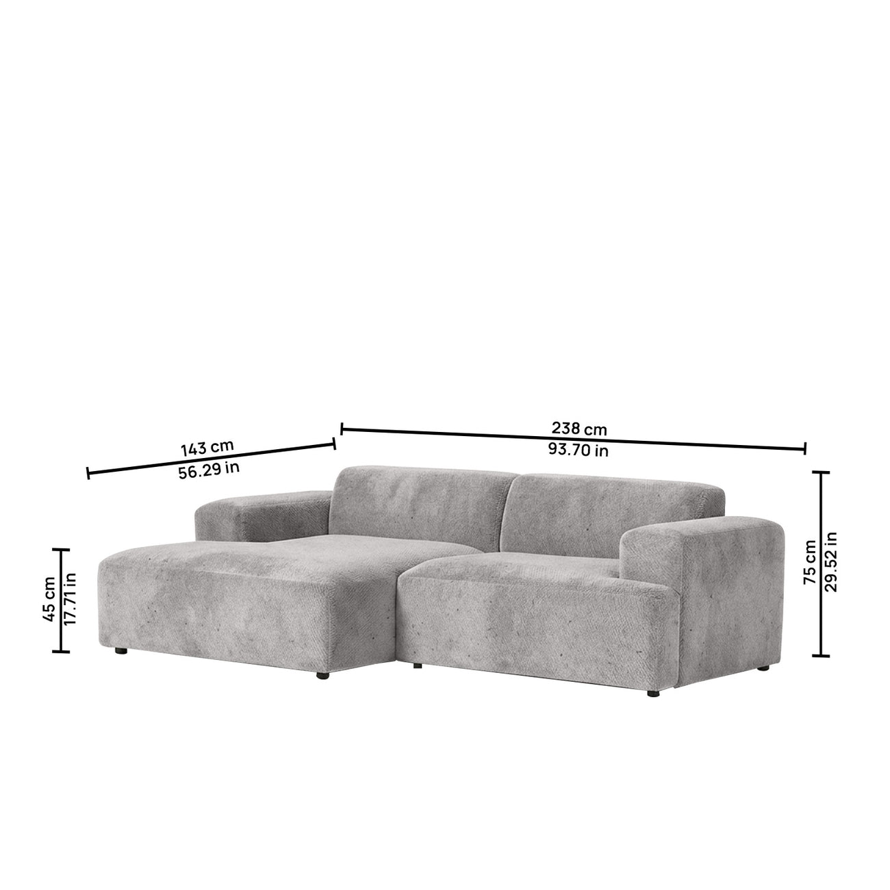 Sophisticated Comfort 2 Seater Sofa Dark Grey