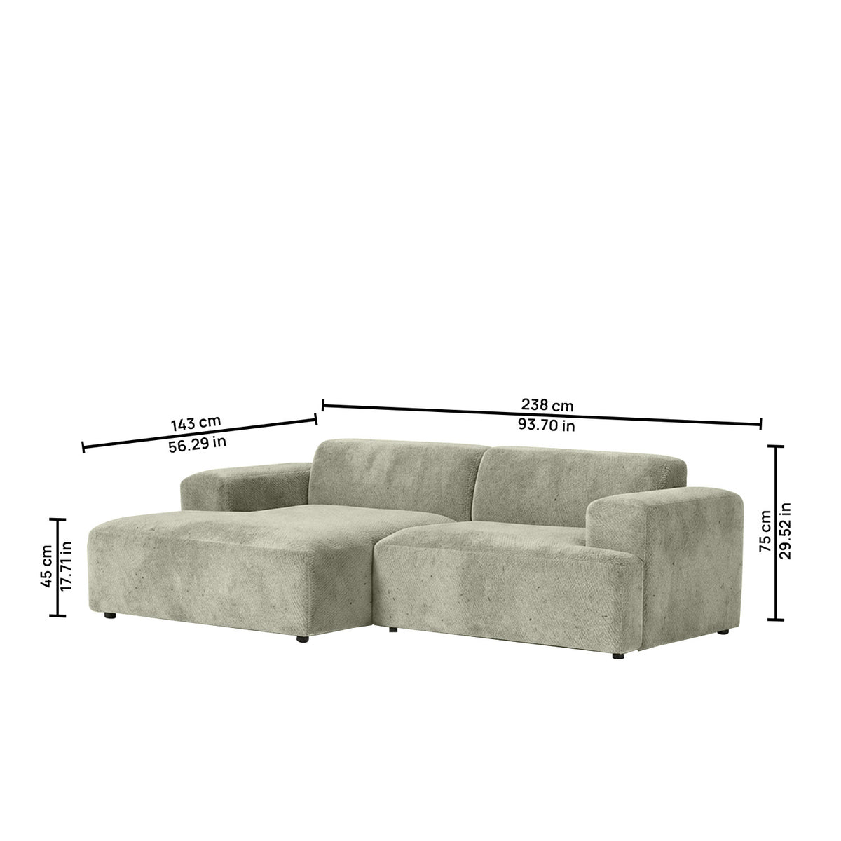 Sophisticated Comfort 2 Seater Sofa Grey