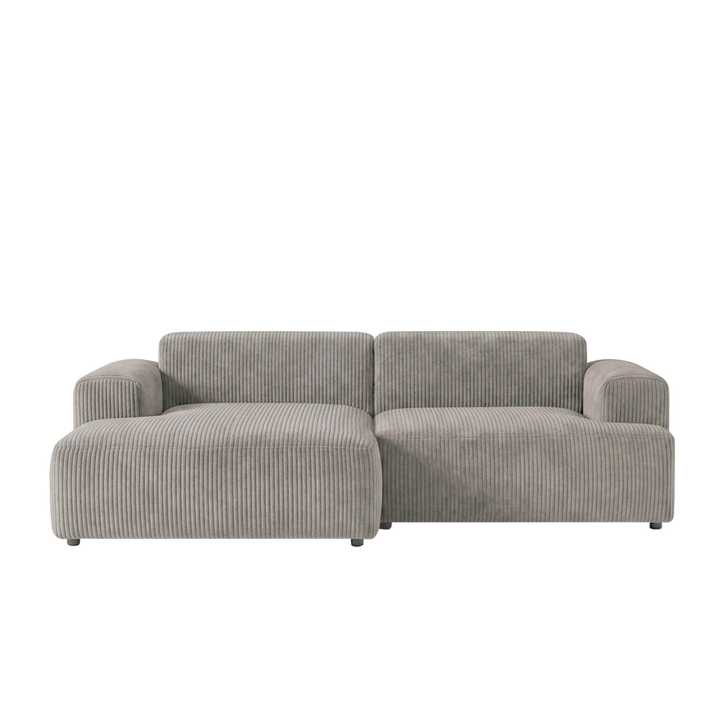Sophisticated Comfort Corduroy 2 Seater Sofa Grey