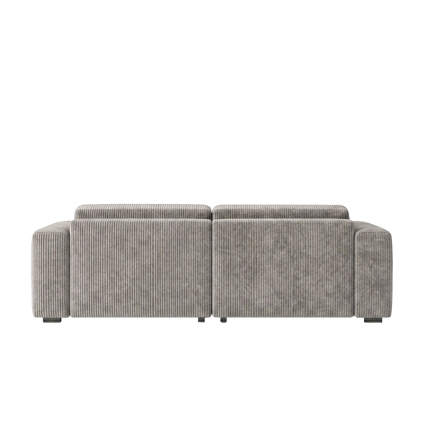 Sophisticated Comfort Corduroy 2 Seater Sofa Grey