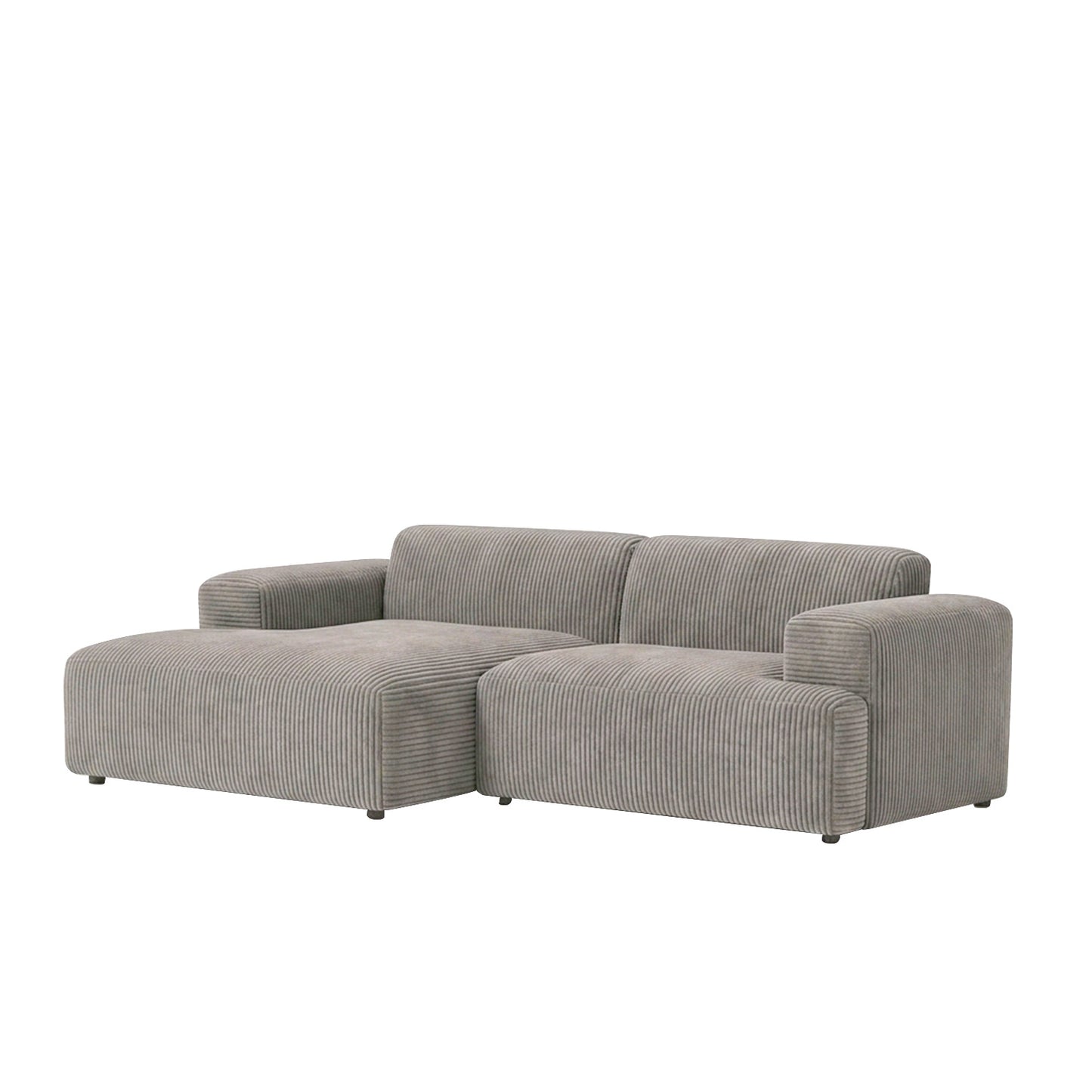Sophisticated Comfort Corduroy 2 Seater Sofa Grey