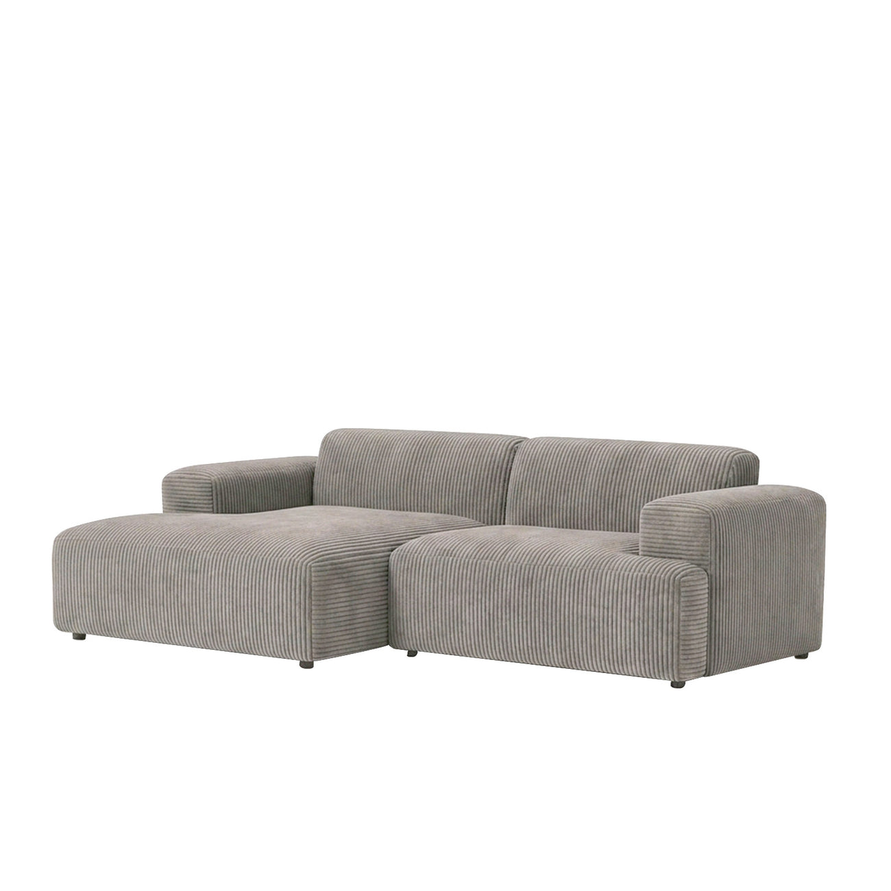 Sophisticated Comfort Corduroy 2 Seater Sofa Grey