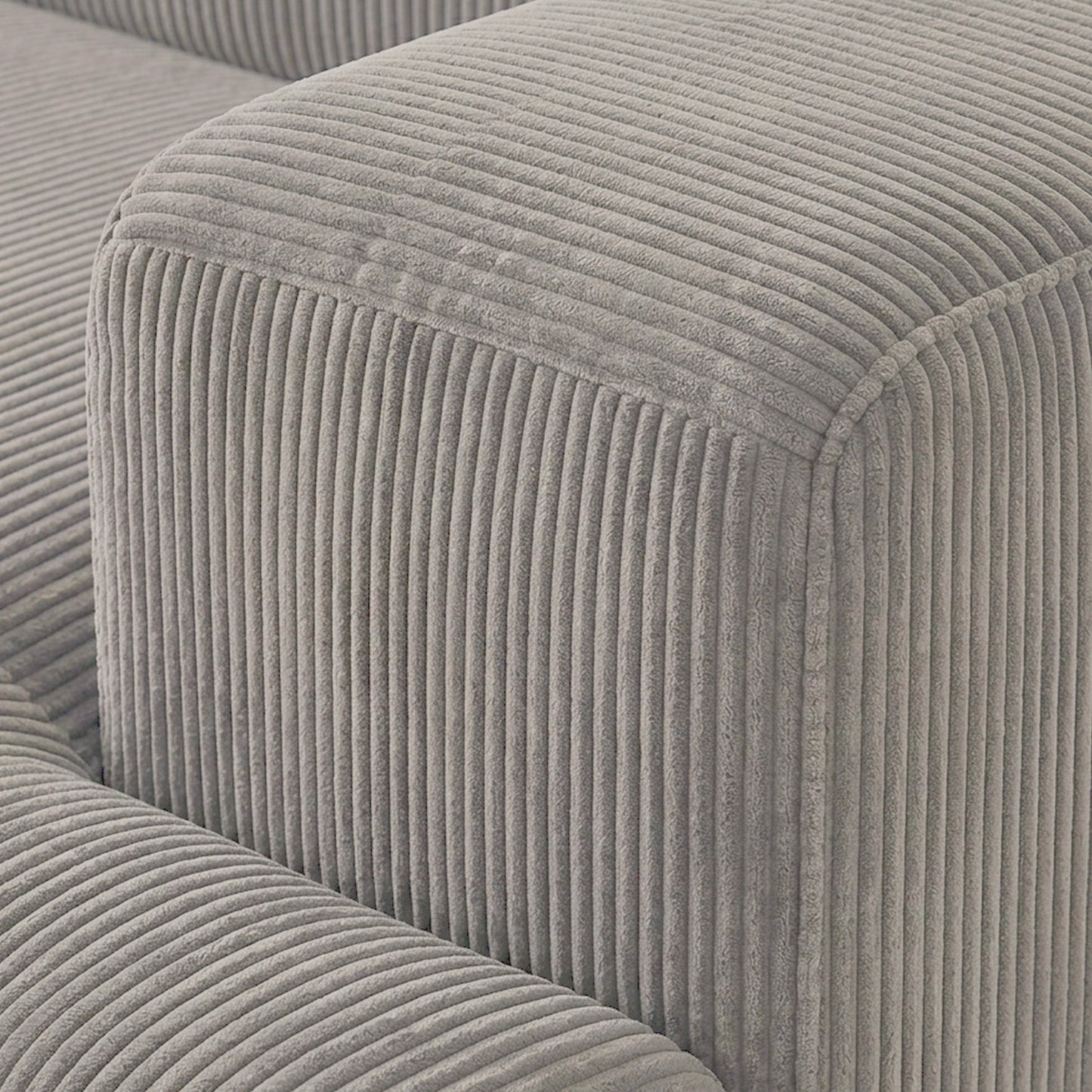 Sophisticated Comfort Corduroy 2 Seater Sofa Grey
