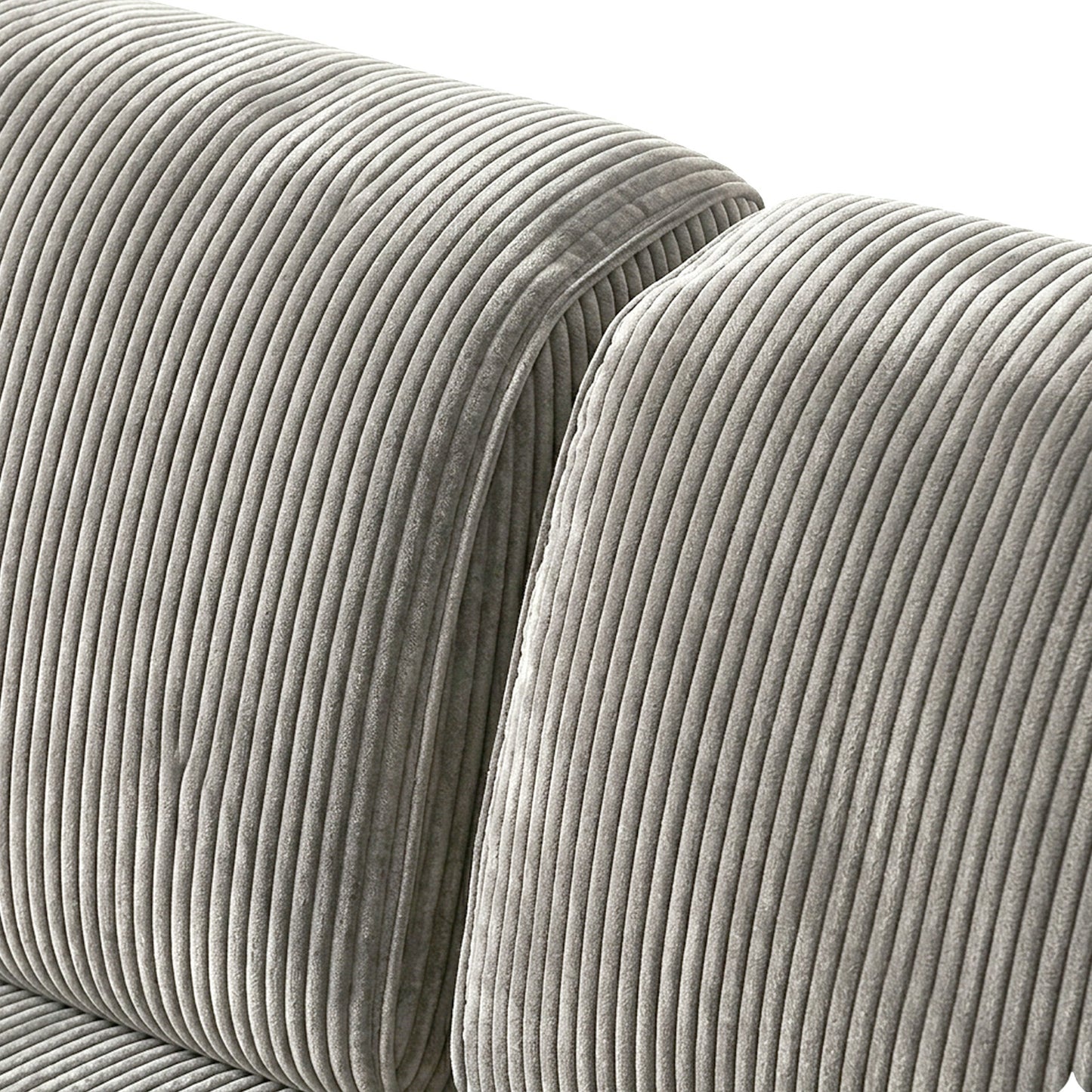 Sophisticated Comfort Corduroy 2 Seater Sofa Grey