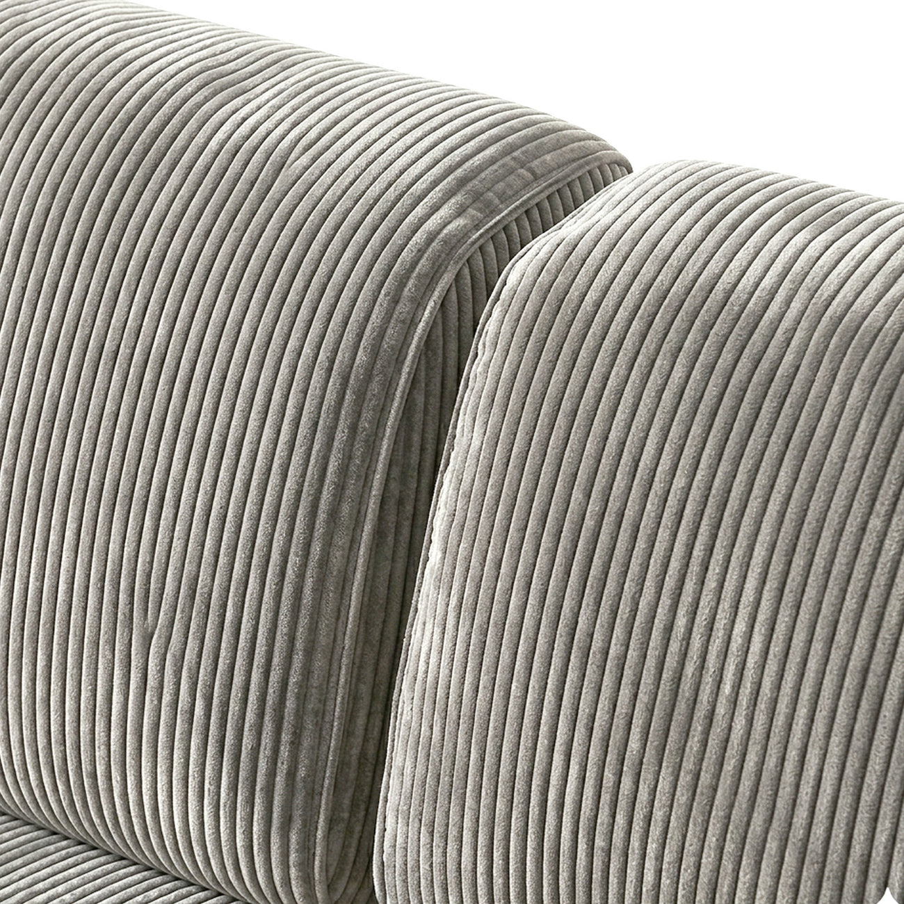 Sophisticated Comfort Corduroy 2 Seater Sofa Grey