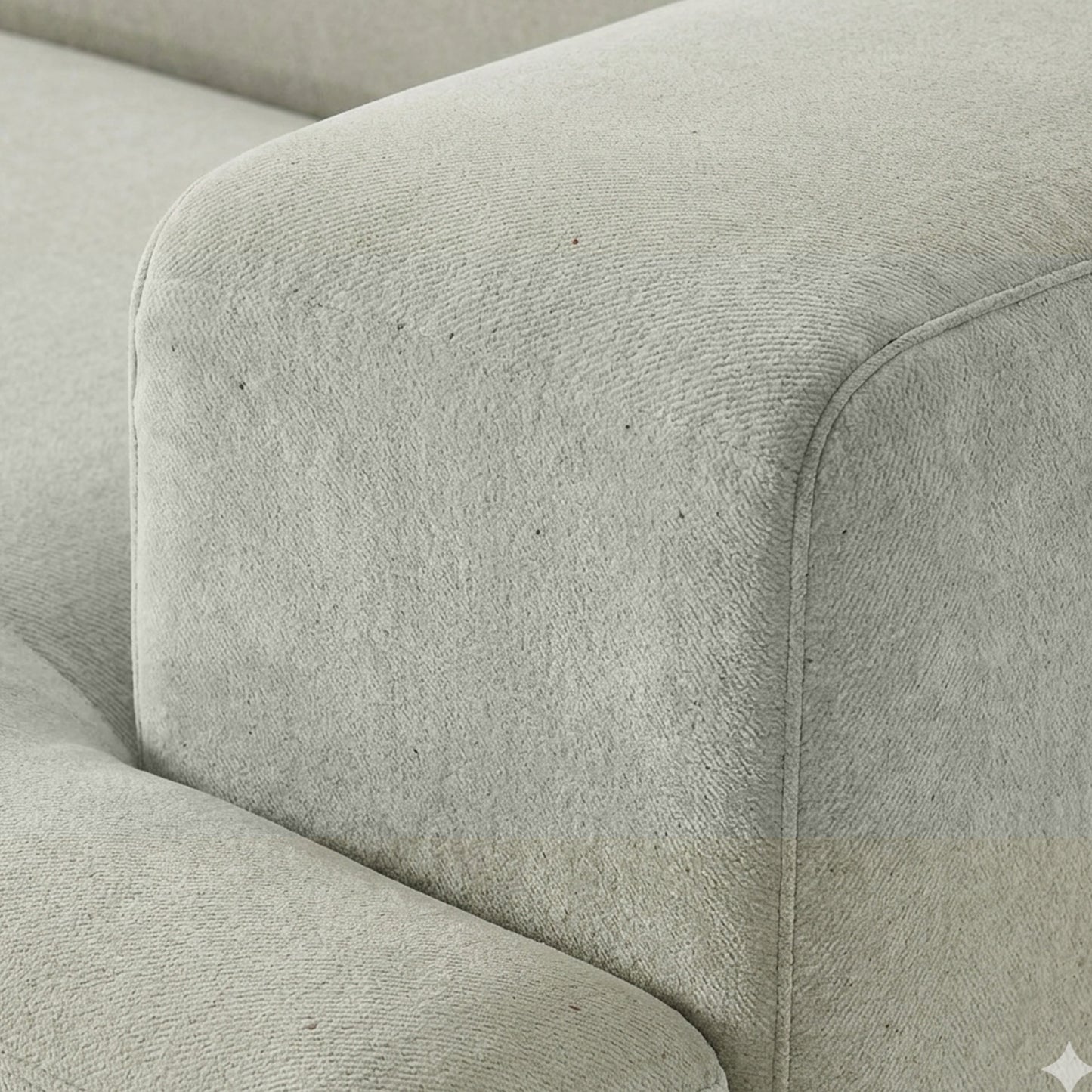 Sophisticated Comfort 2 Seater Sofa Light Grey