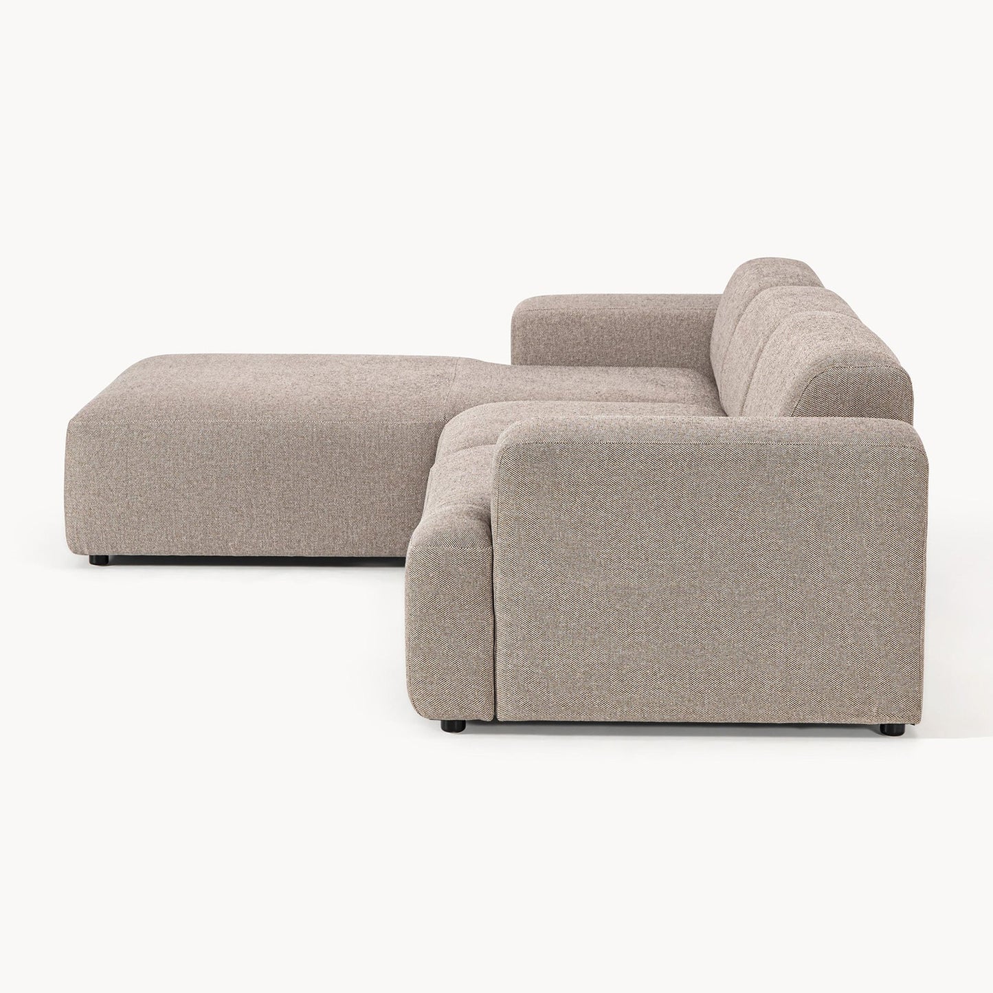 Sophisticated Comfort 3 Seater L Shaped Sofa Beige