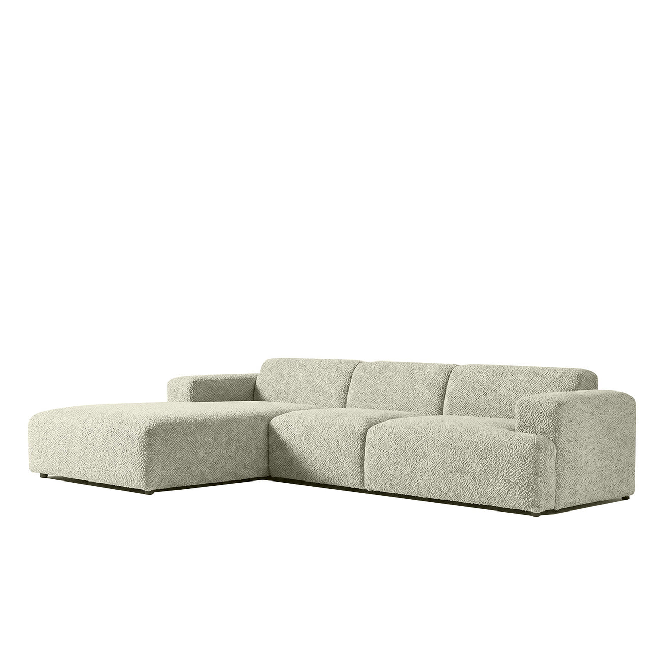 Sophisticated Comfort 3 Seater L Shaped Sofa Creme