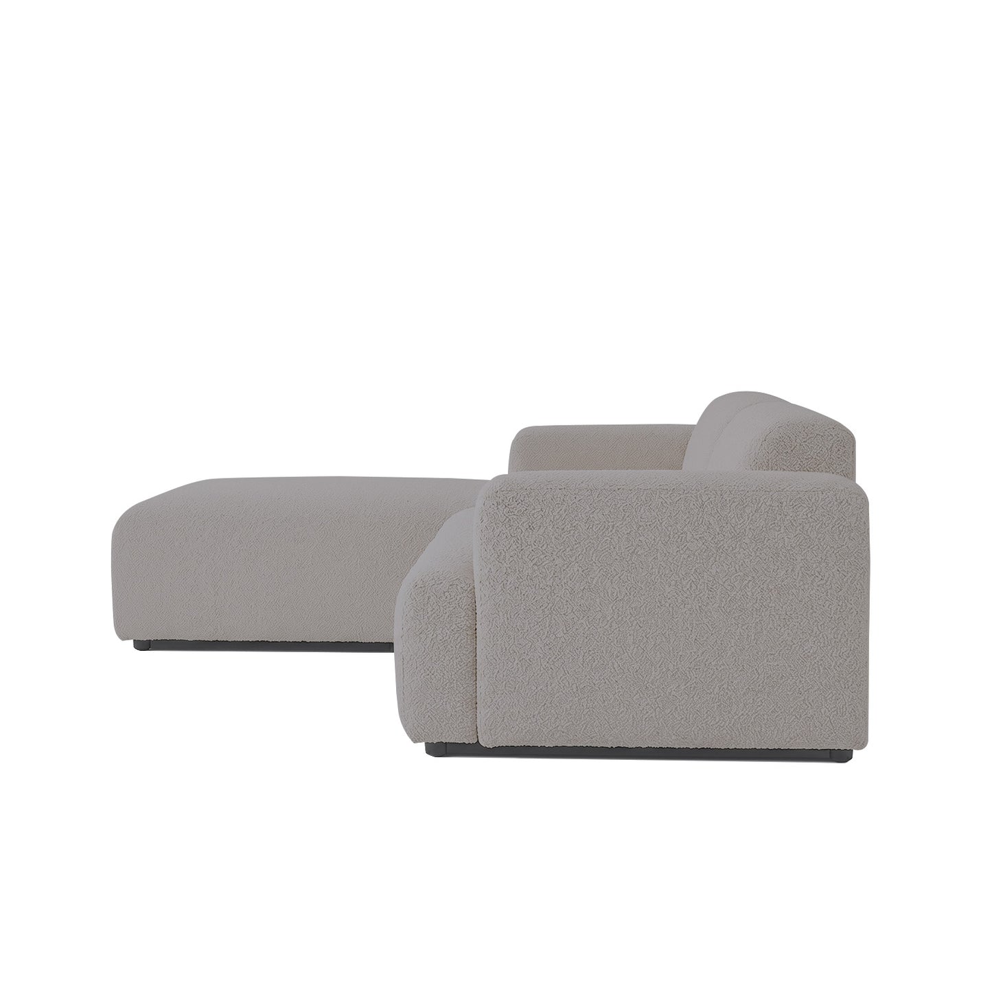 Sophisticated Comfort 3 Seater L Shaped Sofa Dark Grey