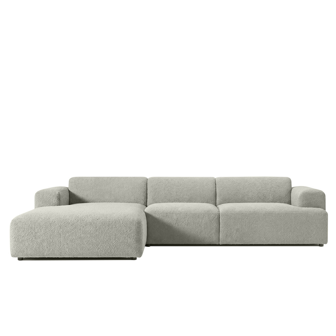Sophisticated Comfort 3 Seater L Shaped Sofa Grey