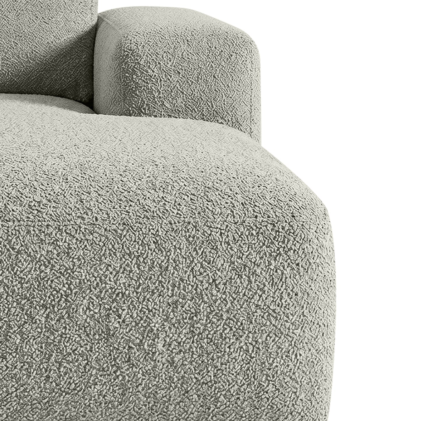Sophisticated Comfort 3 Seater L Shaped Sofa Grey