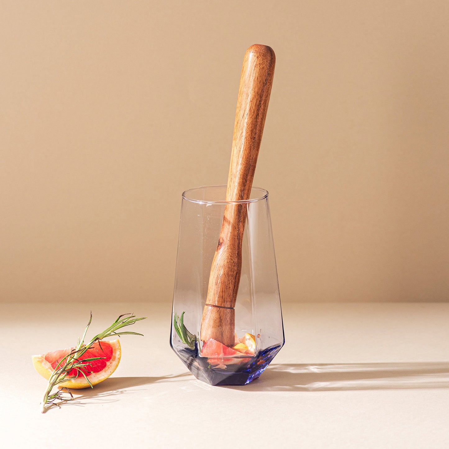 The Elegant Wooden Muddler Brown