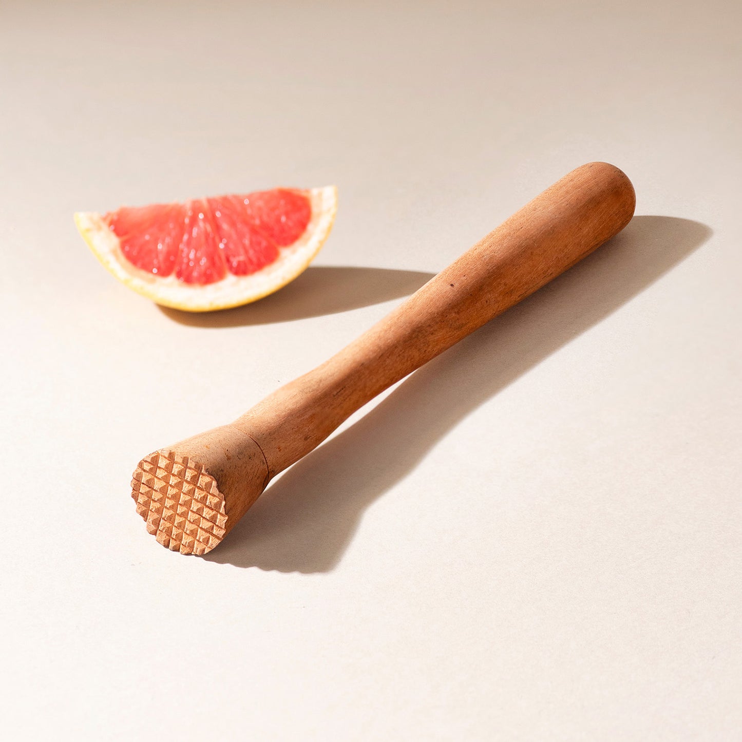 The Elegant Wooden Muddler Brown