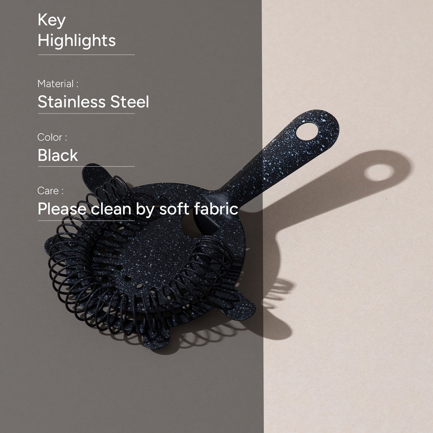 The Matchless Strainer  Matte Black