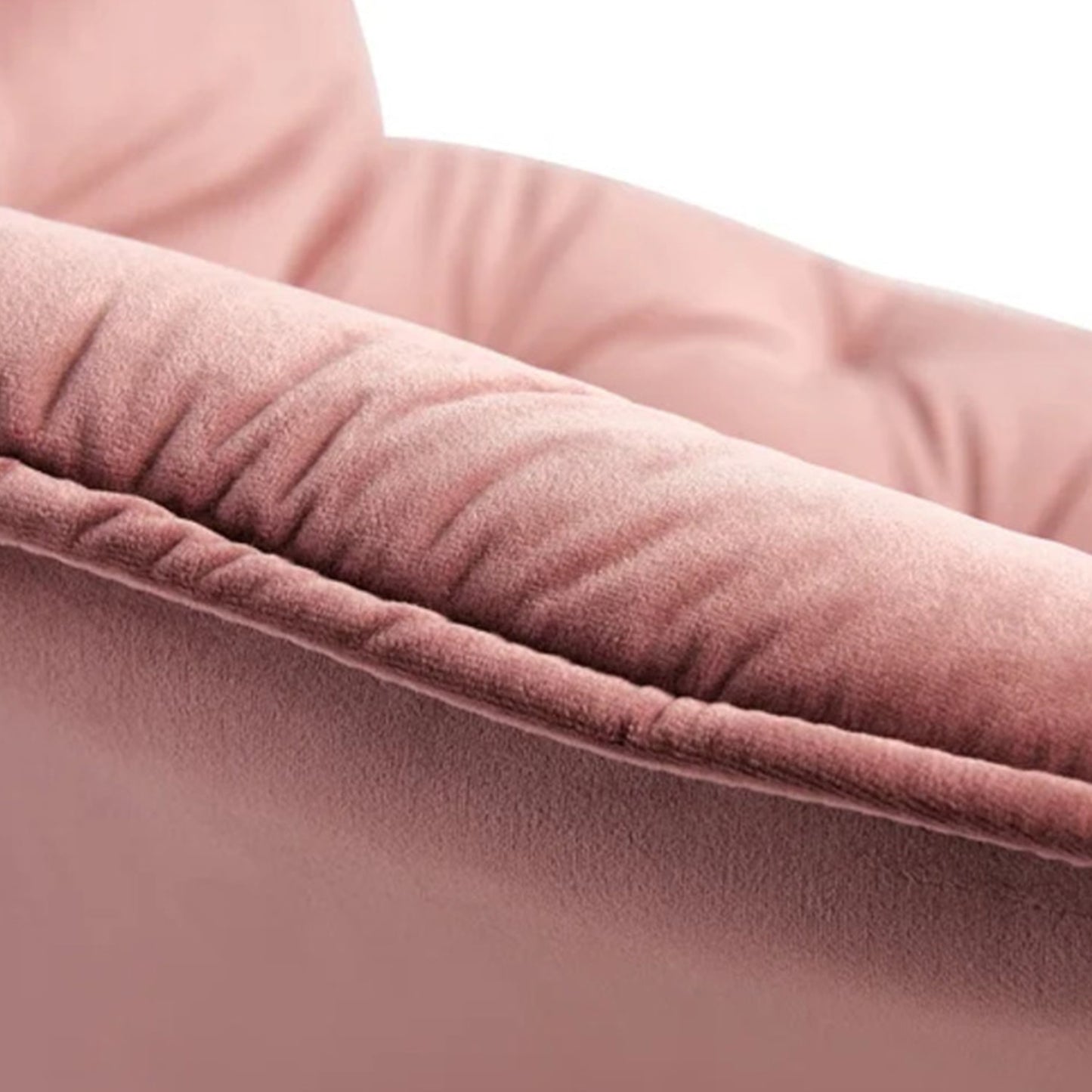 Refined Velvet Dining Designer Chair Blush Pink