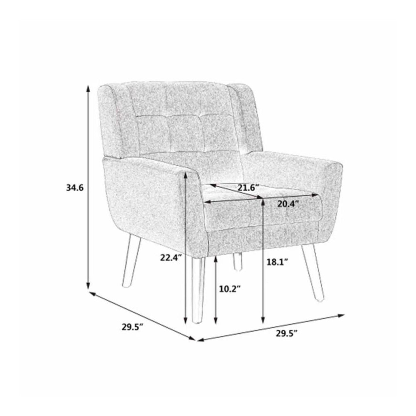 Luxurious Accent Chairs With Ottoman Footrest Purple